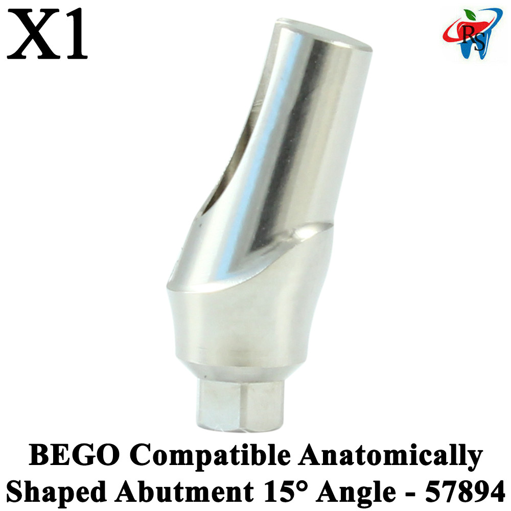 1pcs Dental BEGO Compatible Anatomically Shaped Abutment 15° Angle – 57894