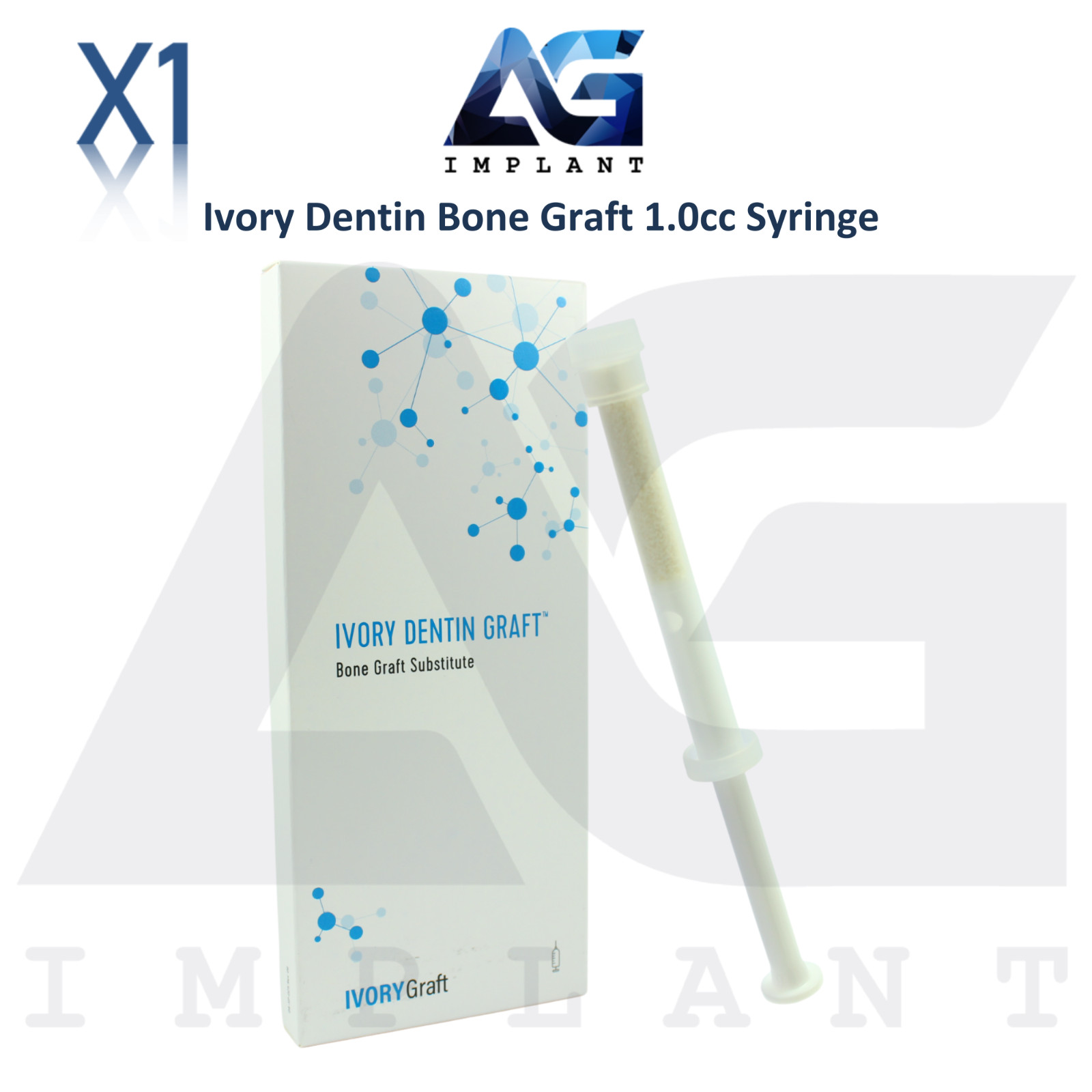 Dentin Based B0ne Graft Sterile Syringe 1.0cc Dental Regenerative Application