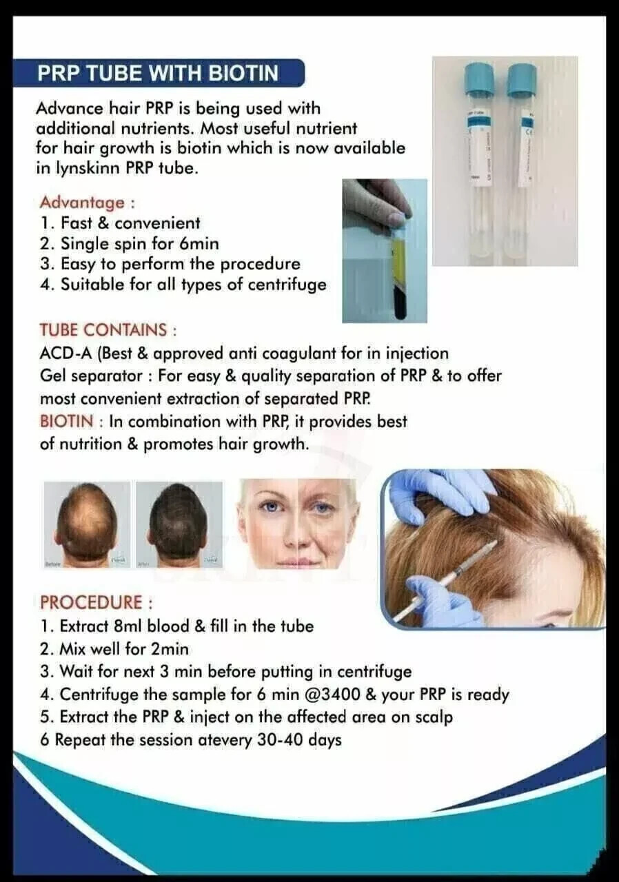 10 Tubes PRP Tubes ACD Solution A and Gel 10 mL Expiry November 2026