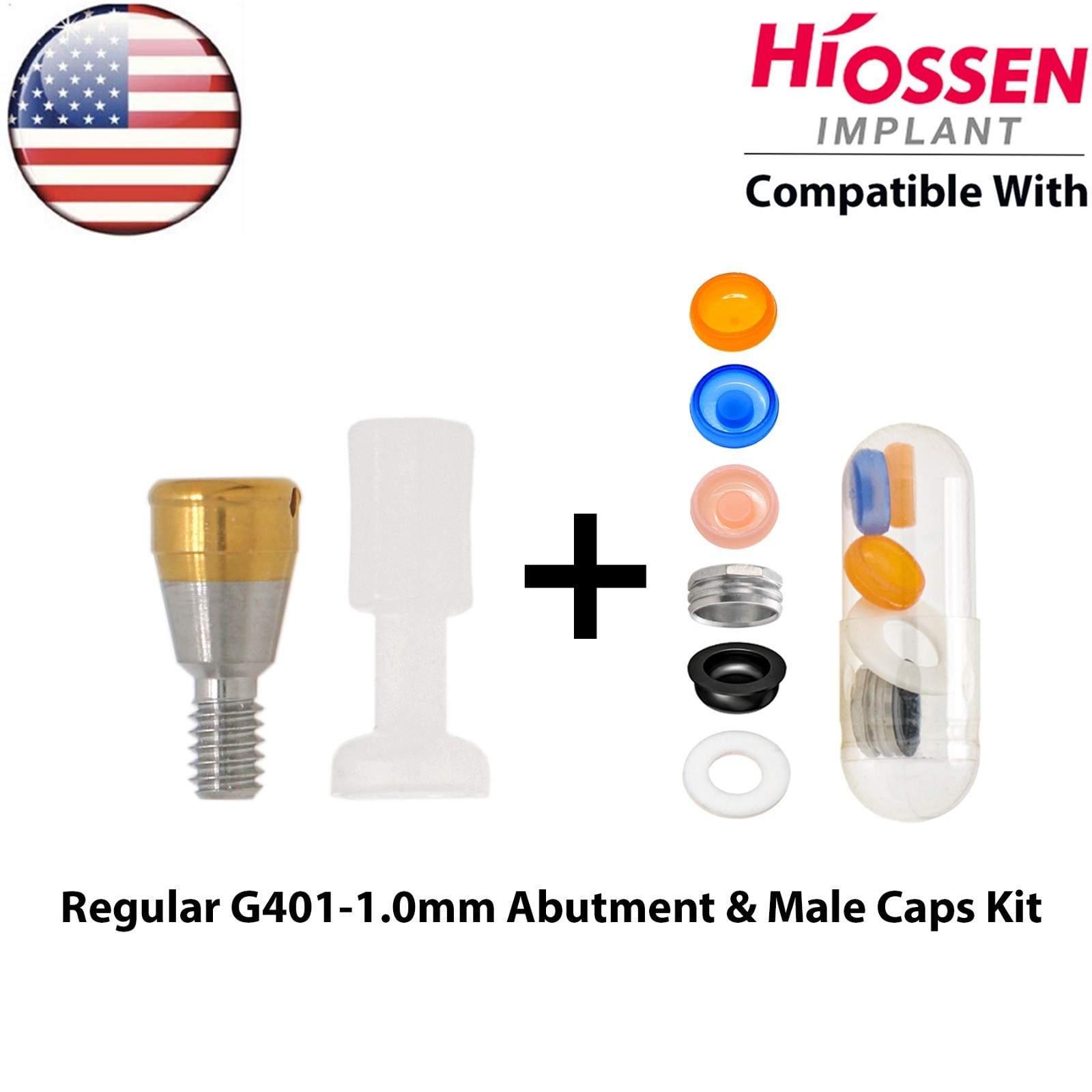 US Overdenture Locator Abutment Mini/Regular Fit Hiossen ET/Osstem TS Platform