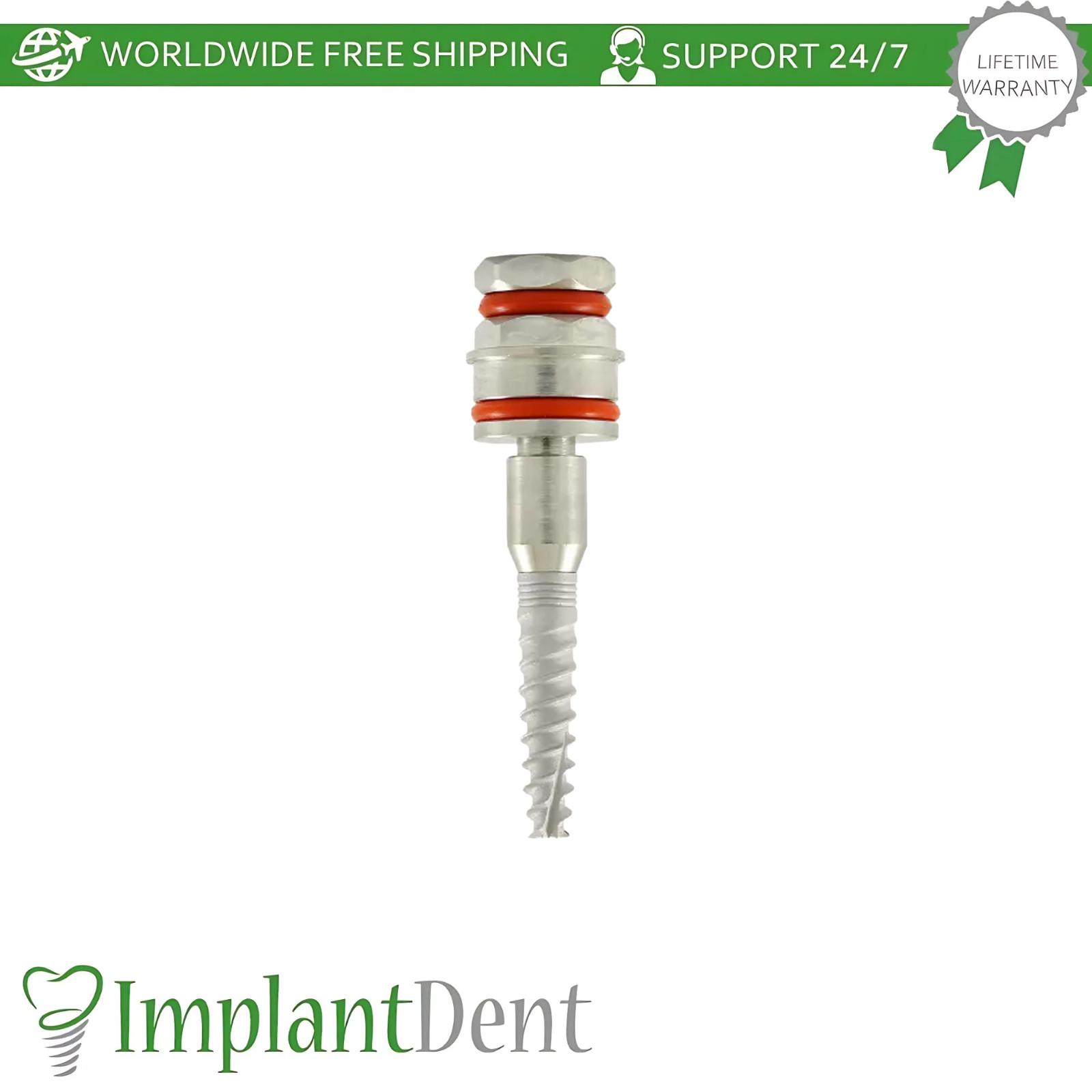 10x Slim Spiral Dental Fixture Full Set Int Hex Connection System 2.0mm Titanium