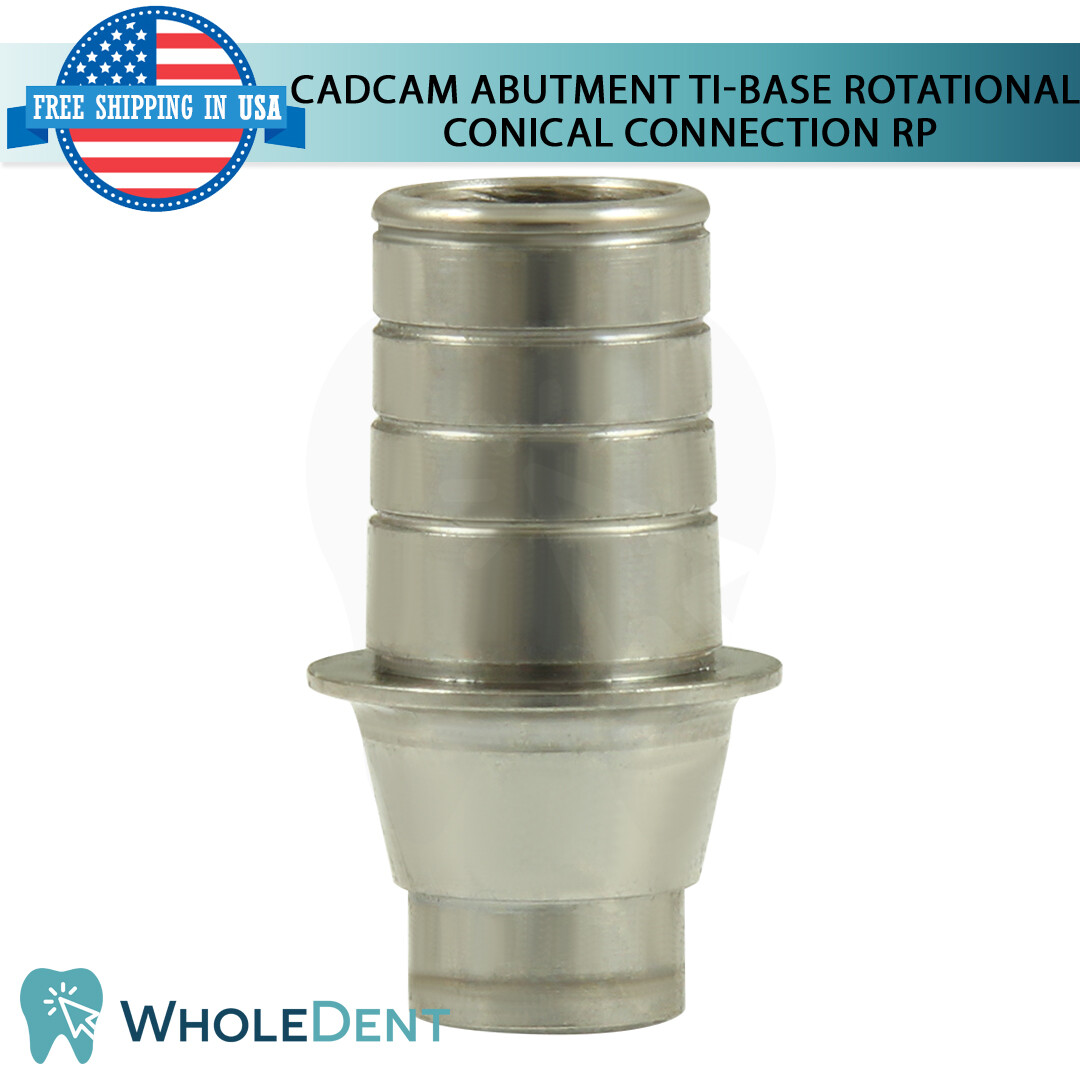 1x Dental Rotational Ti-Base CAD/CAM Regular Platform RP Int Hex 2.65mm