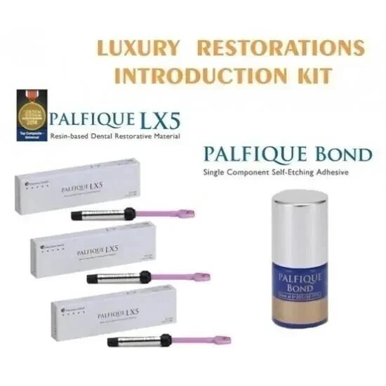 Tokuyama Dental Palfique LX5 Composite Restorative Kit of 3 Syringes + 1 Bond FS