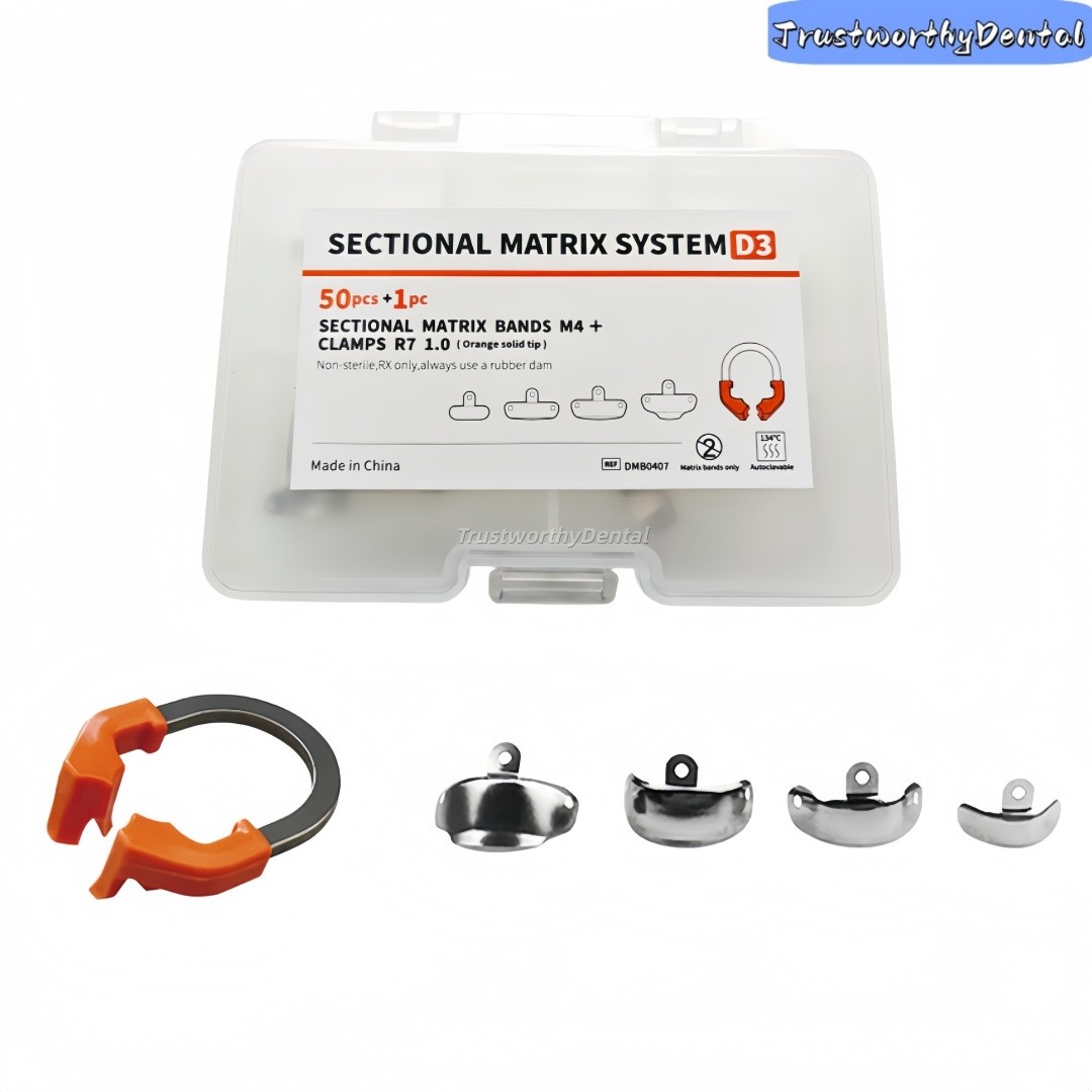 Dental Matrix Bands R7 NITI Matrix Clamp Sectional Contoured Matrix System D3