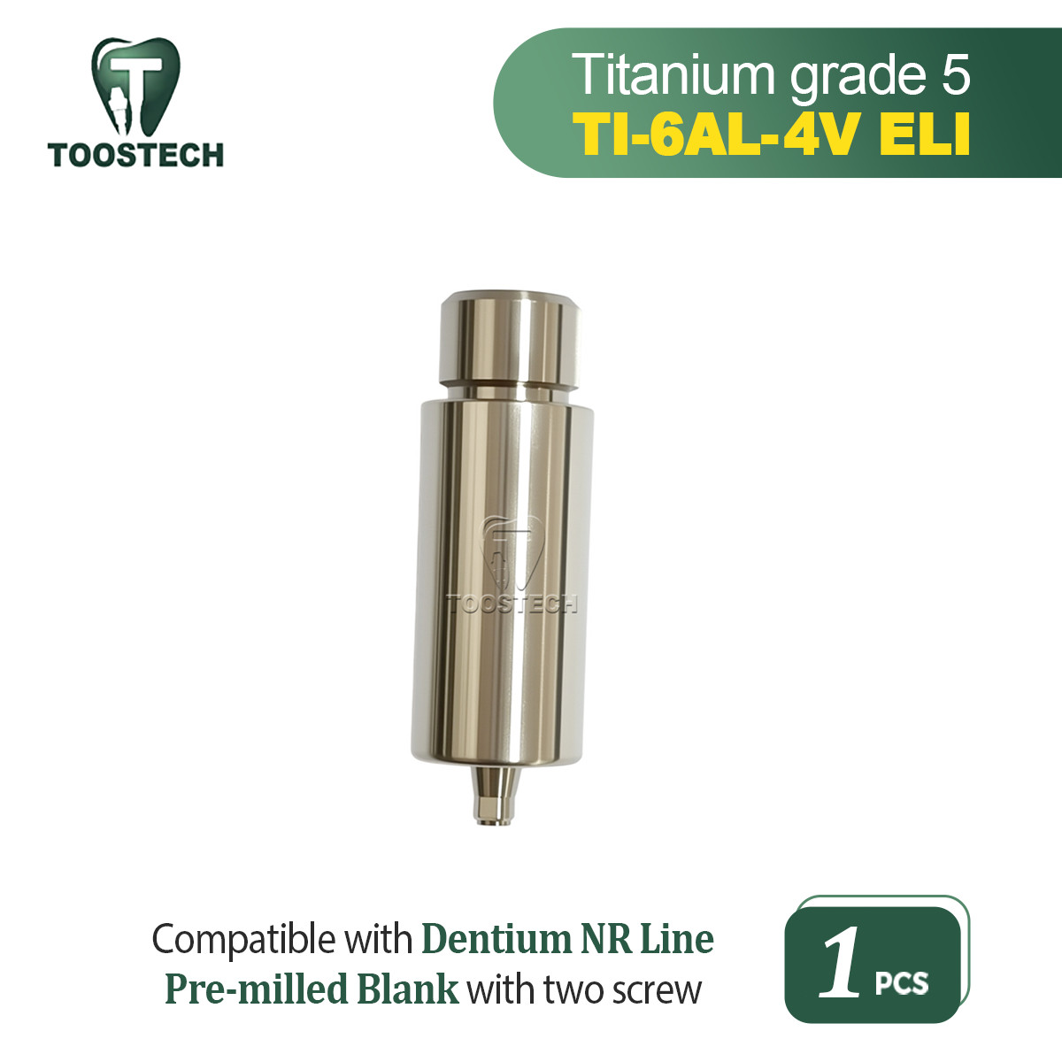 ARUM Titanium pre-milled Blank premill abutment fits to Den-tium NR Line ∅10mm