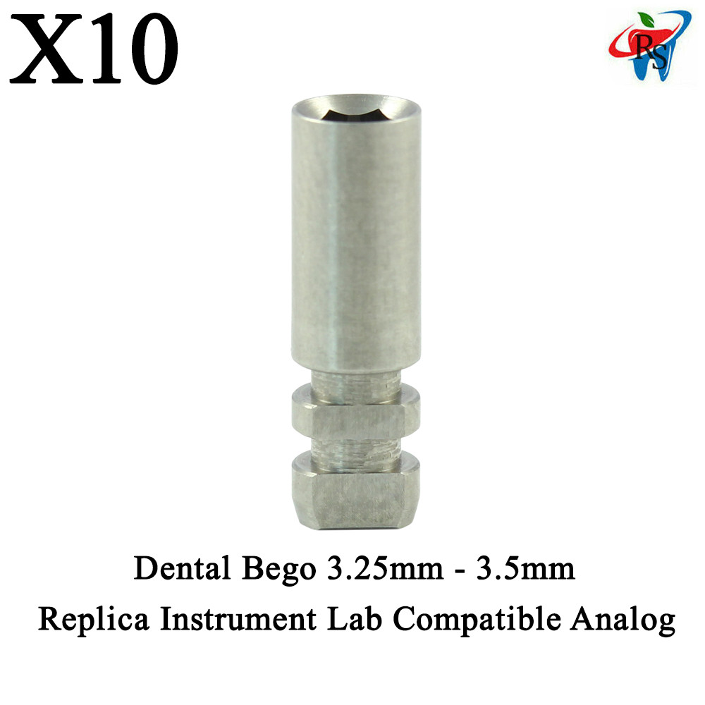 10pcs Dental Bego 3.25mm – 3.5mm Replica Instrument Lab Compatible Analog 57819