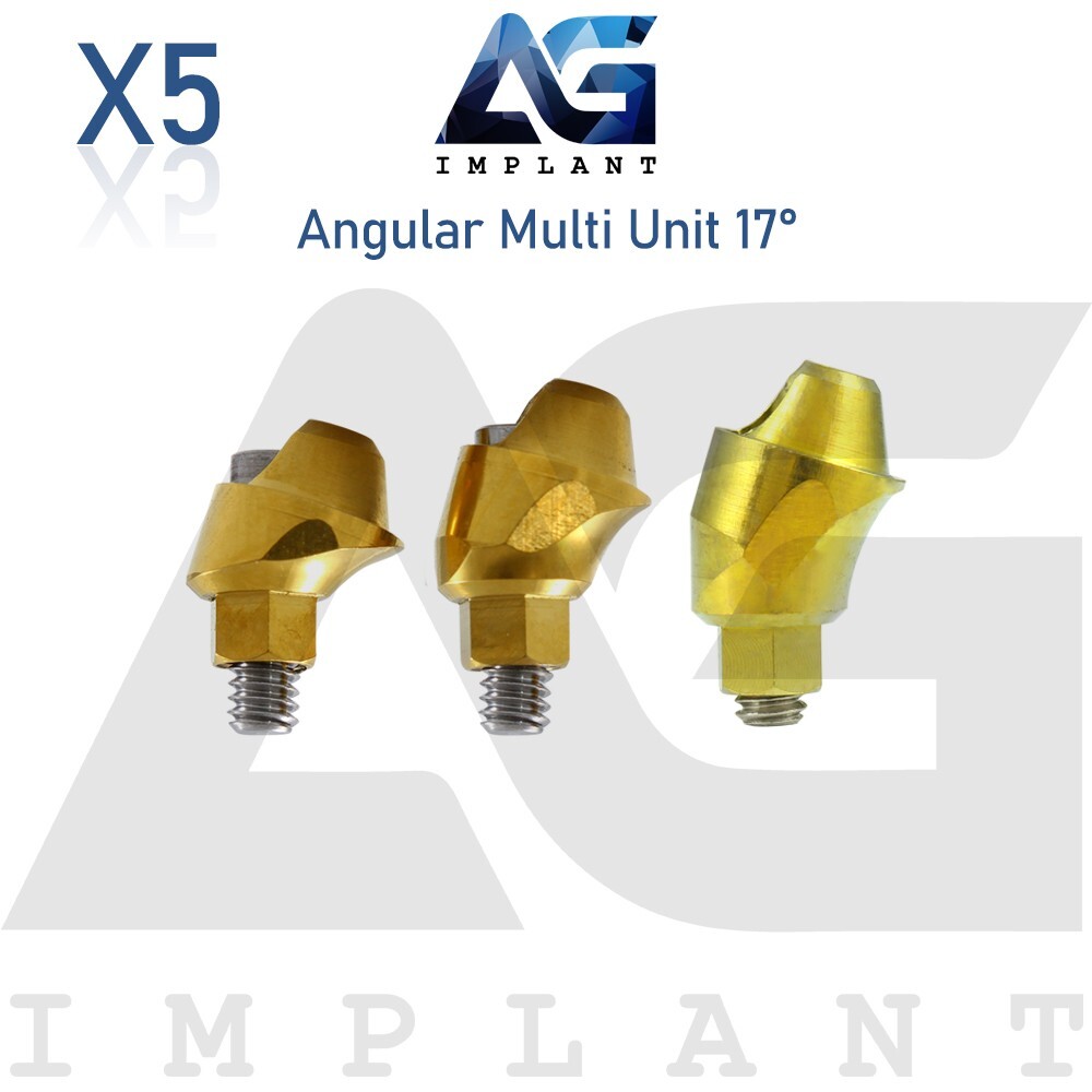 5 Angular Multi Unit 1.6 Prosthetic System 17° Internal Hex With Screw