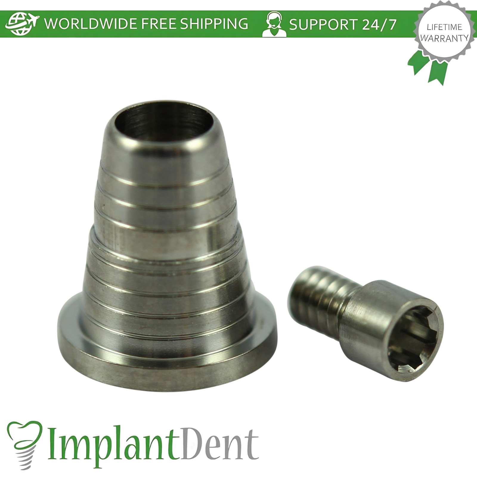 X10 Titanium Conical Sleeve Ø4.9mm For Multi Unit P64 AB Dental Compatible