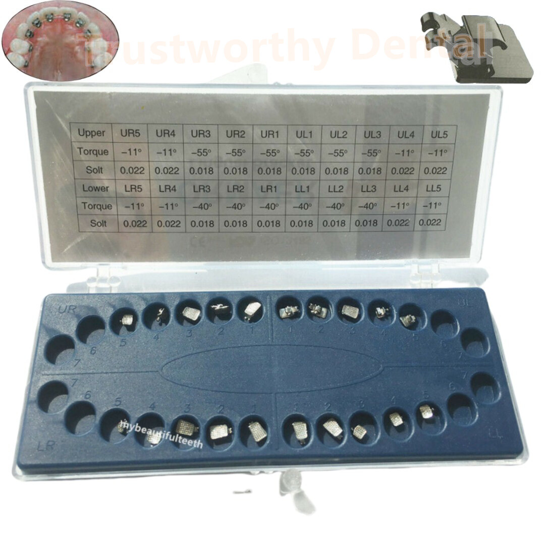 Dental Lingual Brackets Mini Metal Bracket 018 Orthodontic Invisible Inside