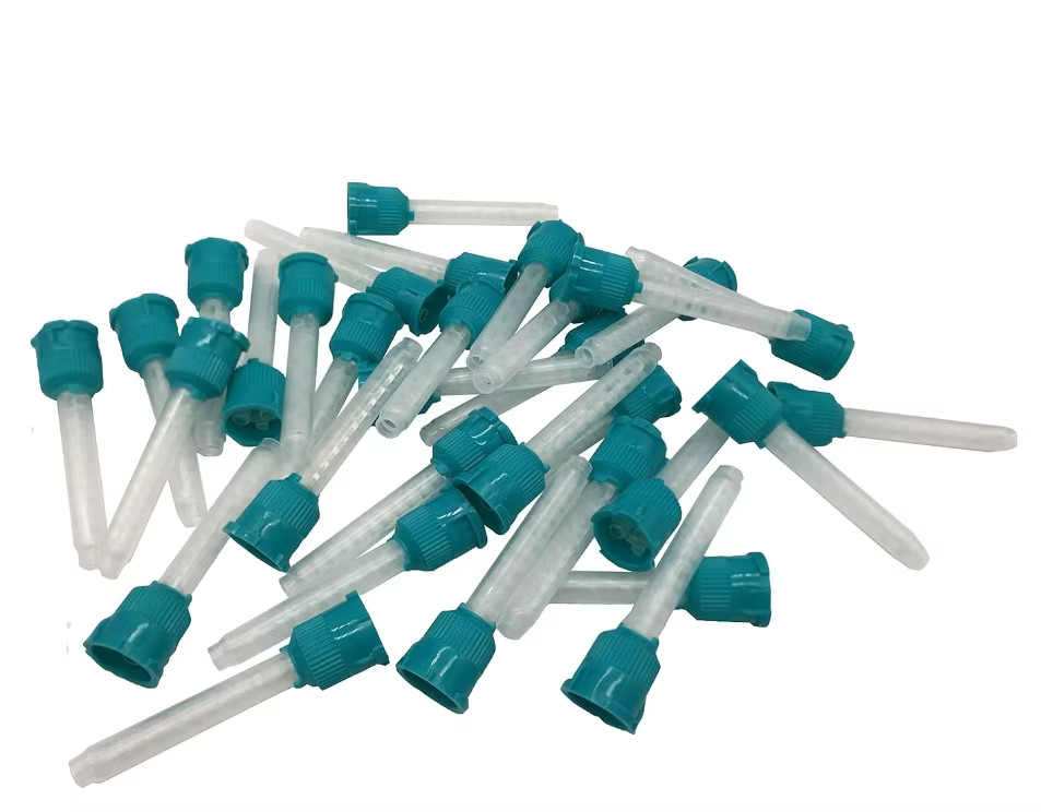 100PCS Dental Mixing Tips Teal HP Mixing Tips US free shipping