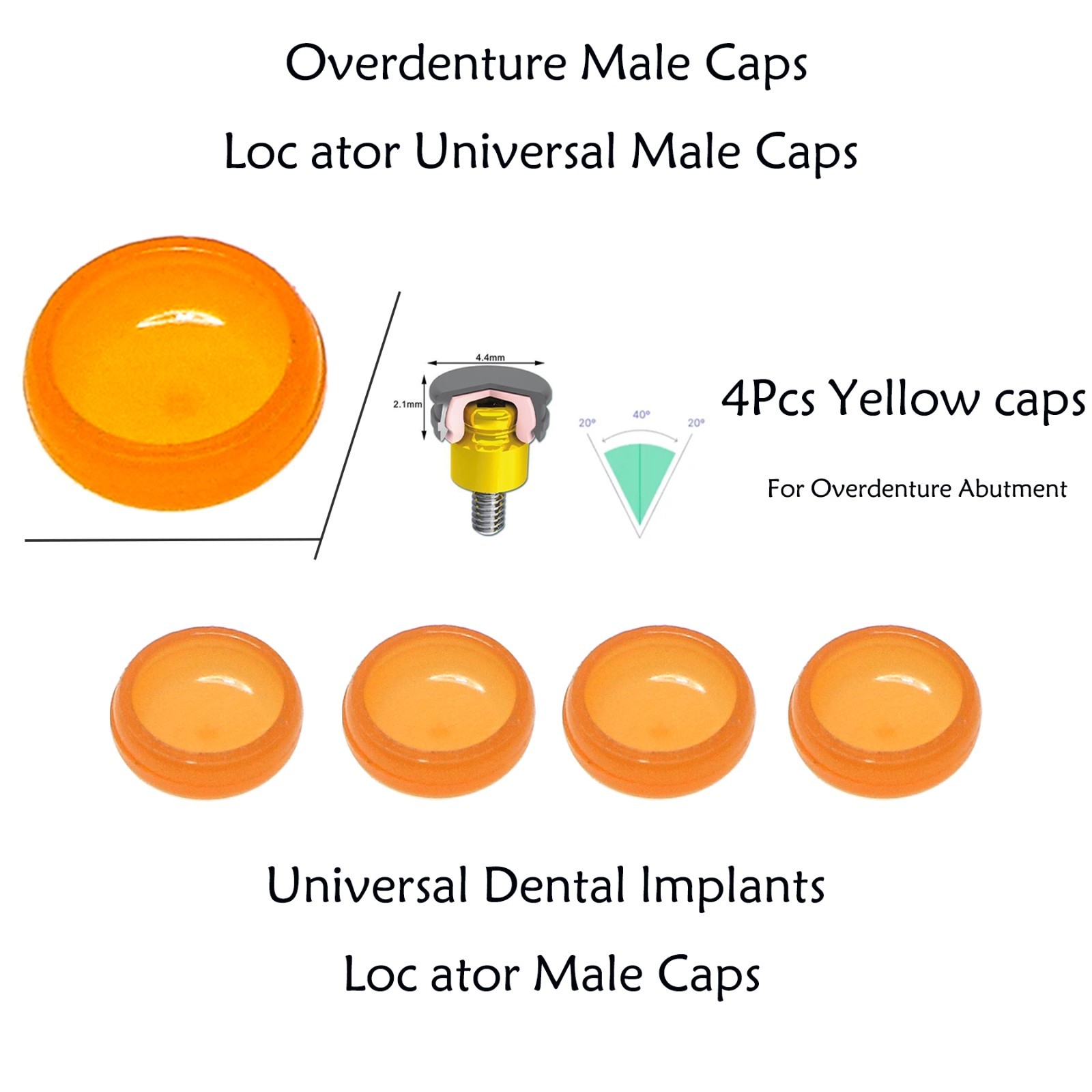 US Dental Implant Universal Retention Cap Insertion Locator Extraction Core Tool