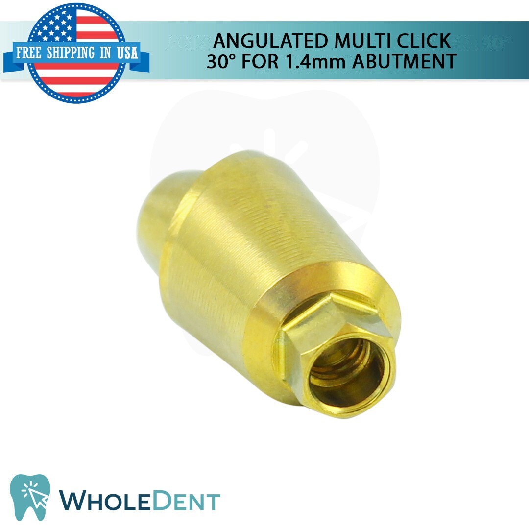 10X Angulated Multi Unit 30° 1.4mm Abutment Attachment Internal Hex 2.42mm