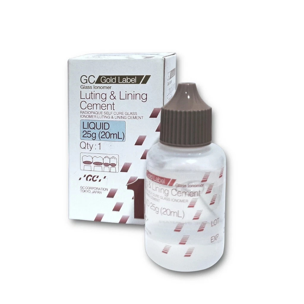 Dental GC Gold Label 1 Luting & Lining Cement’s Liquid 20ml Pack