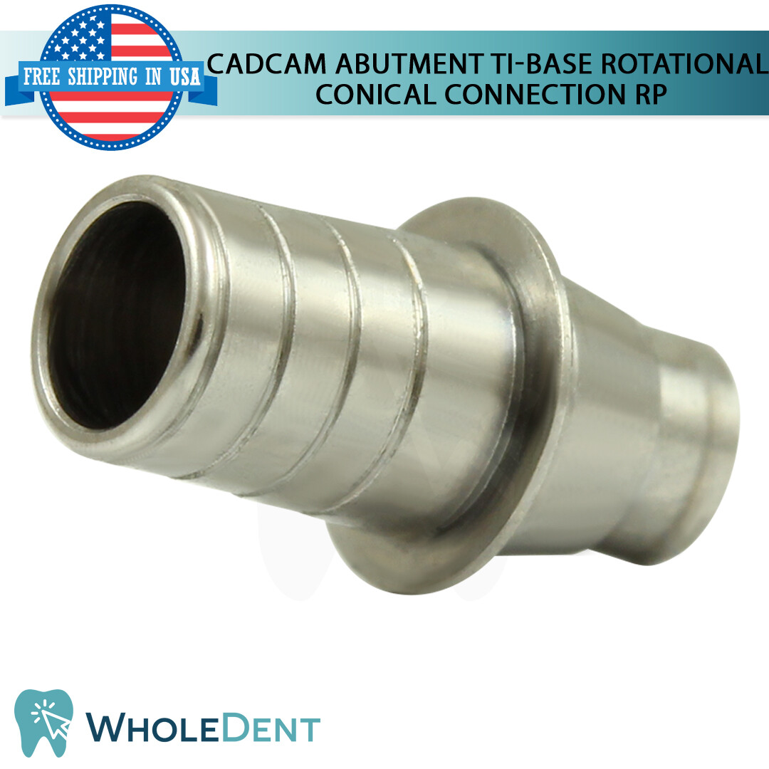 1x Dental Rotational Ti-Base CAD/CAM Regular Platform RP Int Hex 2.65mm