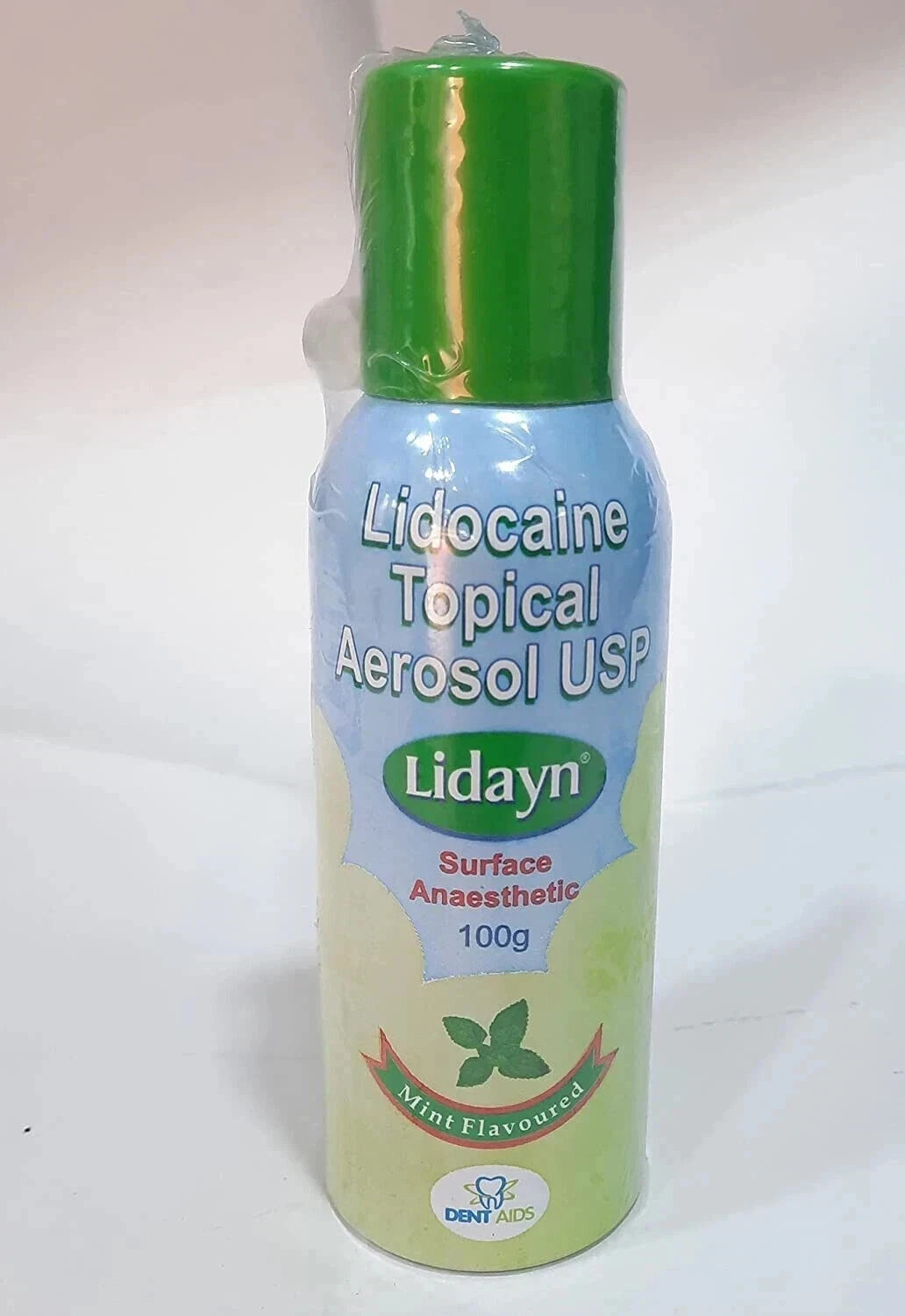 Lid*ayn Topical Mint Dent*aids Lid*ayn Sp*ray For Tattoo & Dental Use – 100gm