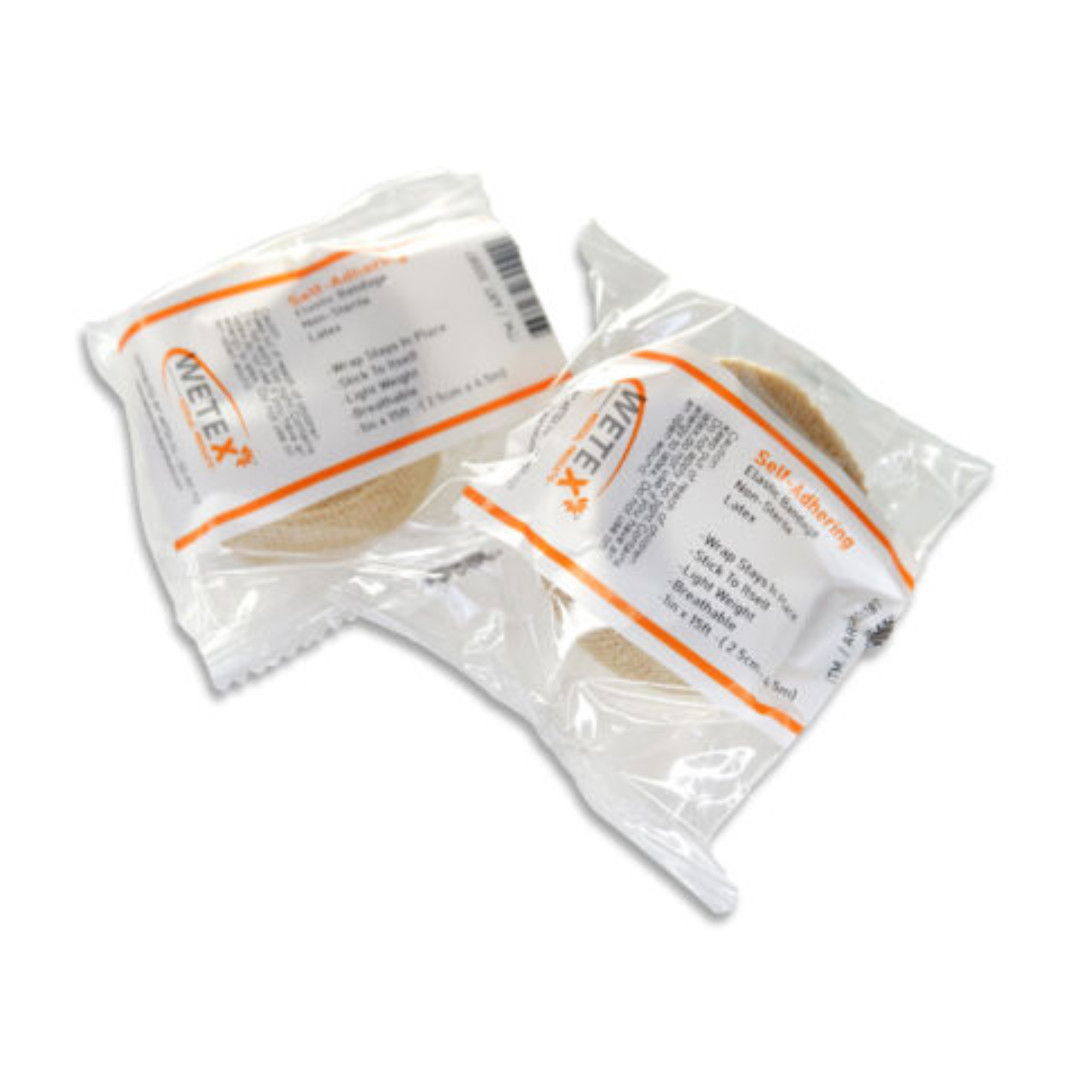 Self Adherent Cohesive Wrap Bandages Tape, Tan Color, 3 Sizes, FDA CE , EXP 6/27