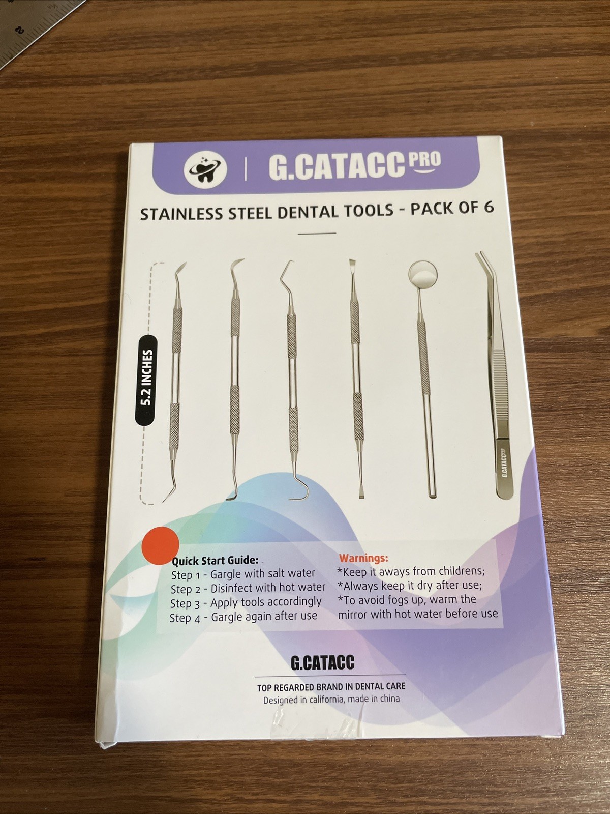 CATACC PRO Dental Tools, 1 Count (Pack of 6), Tools With Case