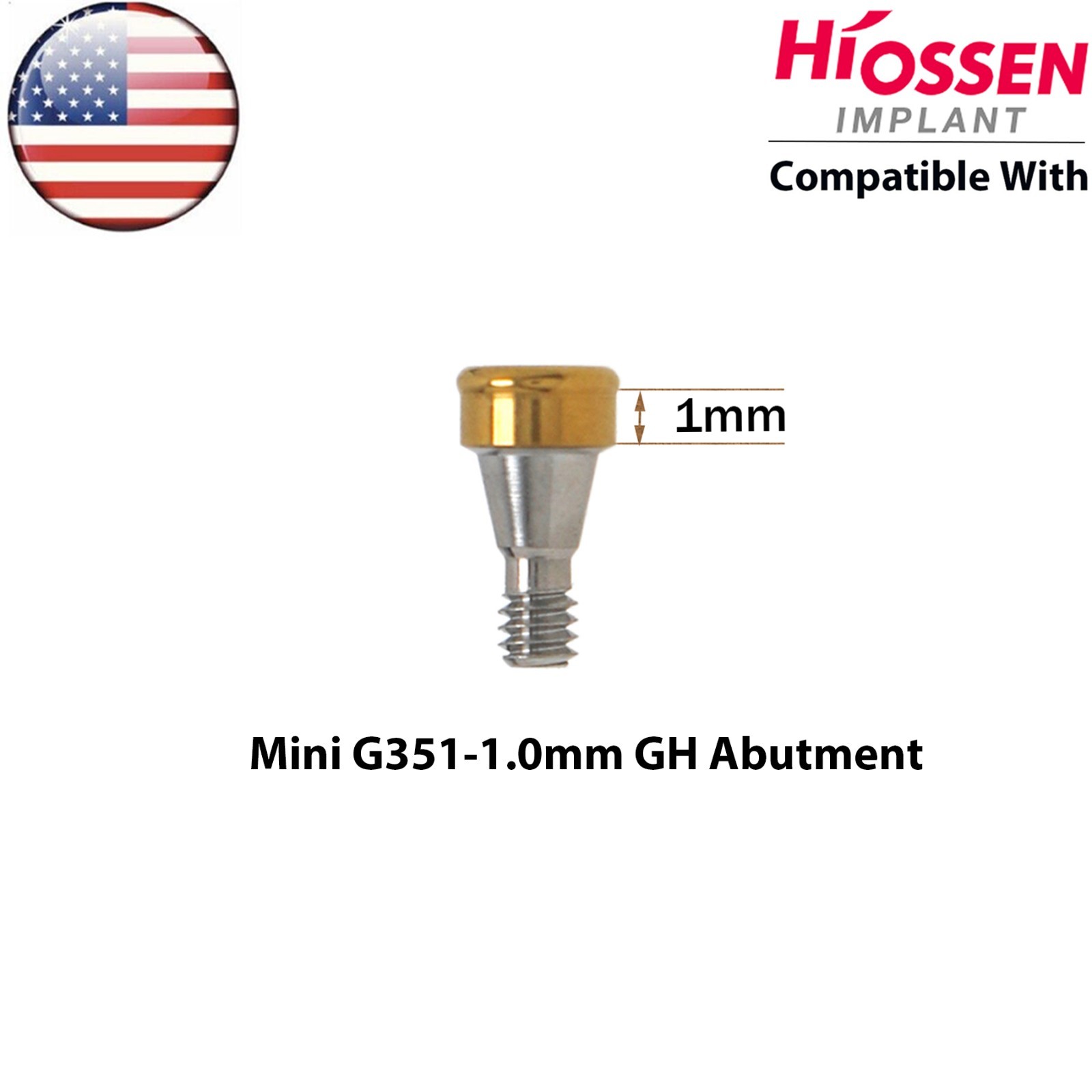 US Overdenture Locator Abutment Mini/Regular Fit Hiossen ET/Osstem TS Platform