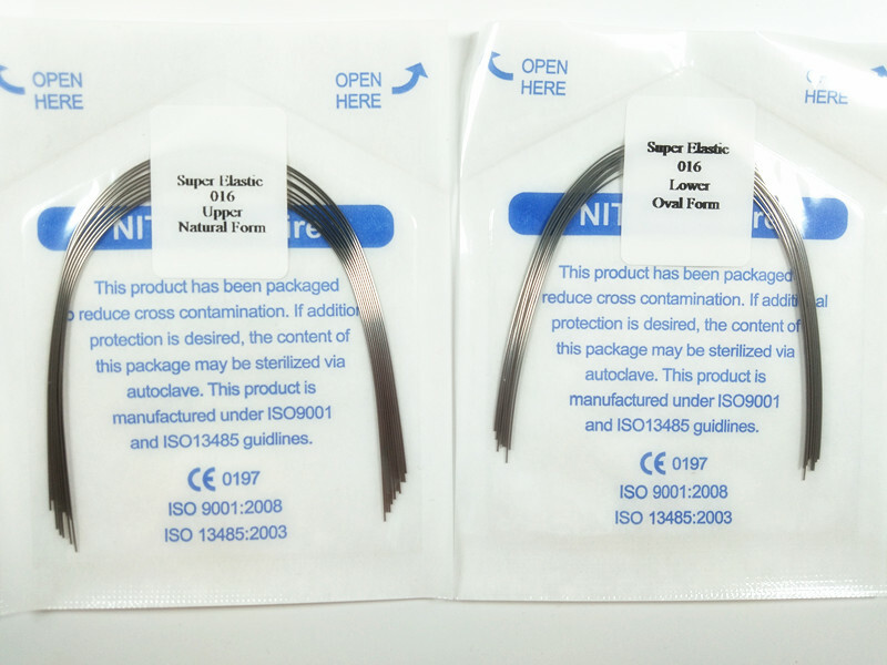 20Packs Dental Ortho Niti Super Elastic Arch Wires Round Natural 012-020 U/L