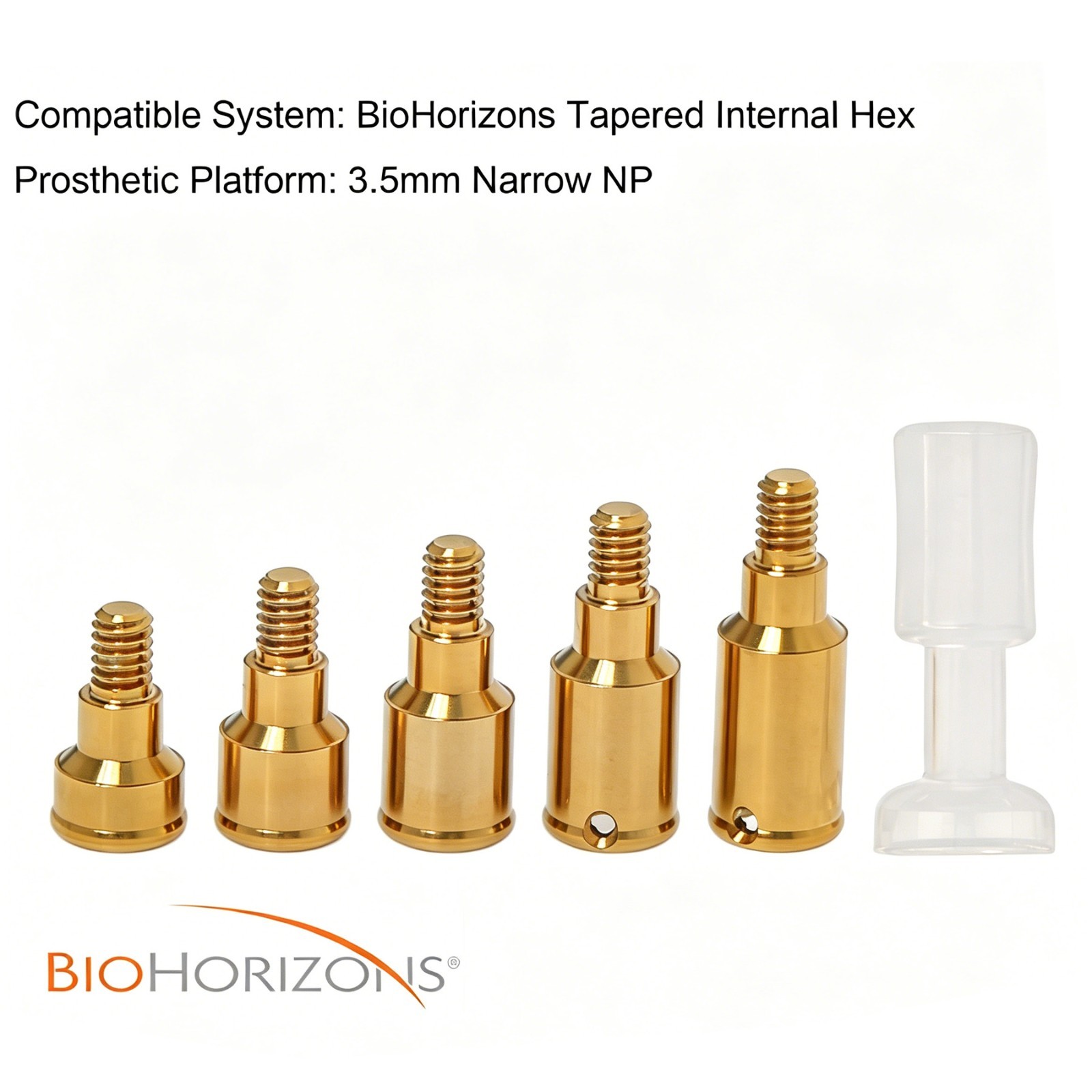 US Overdenture Abutment Removable Anchor Internal Hex BIOHORIZONS 3.5mm Tapered