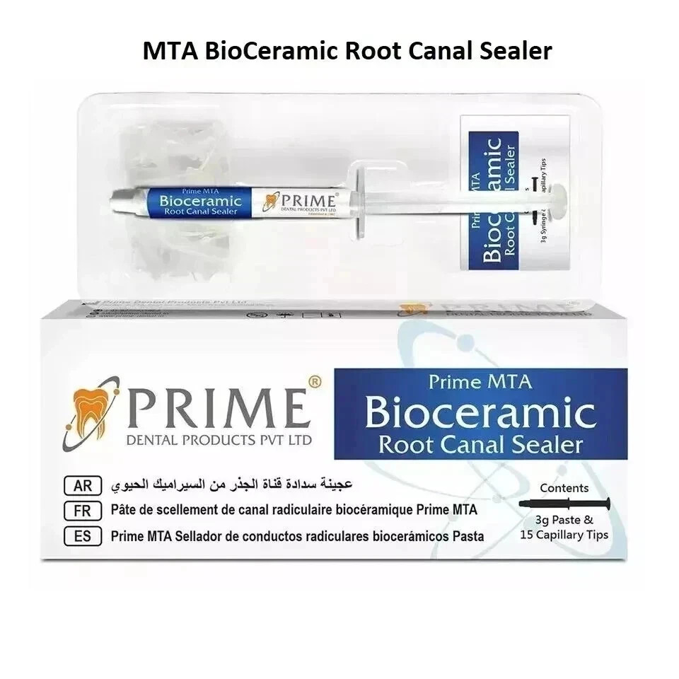 PRIME MTA Bioceramic Dental RCT Sealer 3 gm Syringe with 15 Tips
