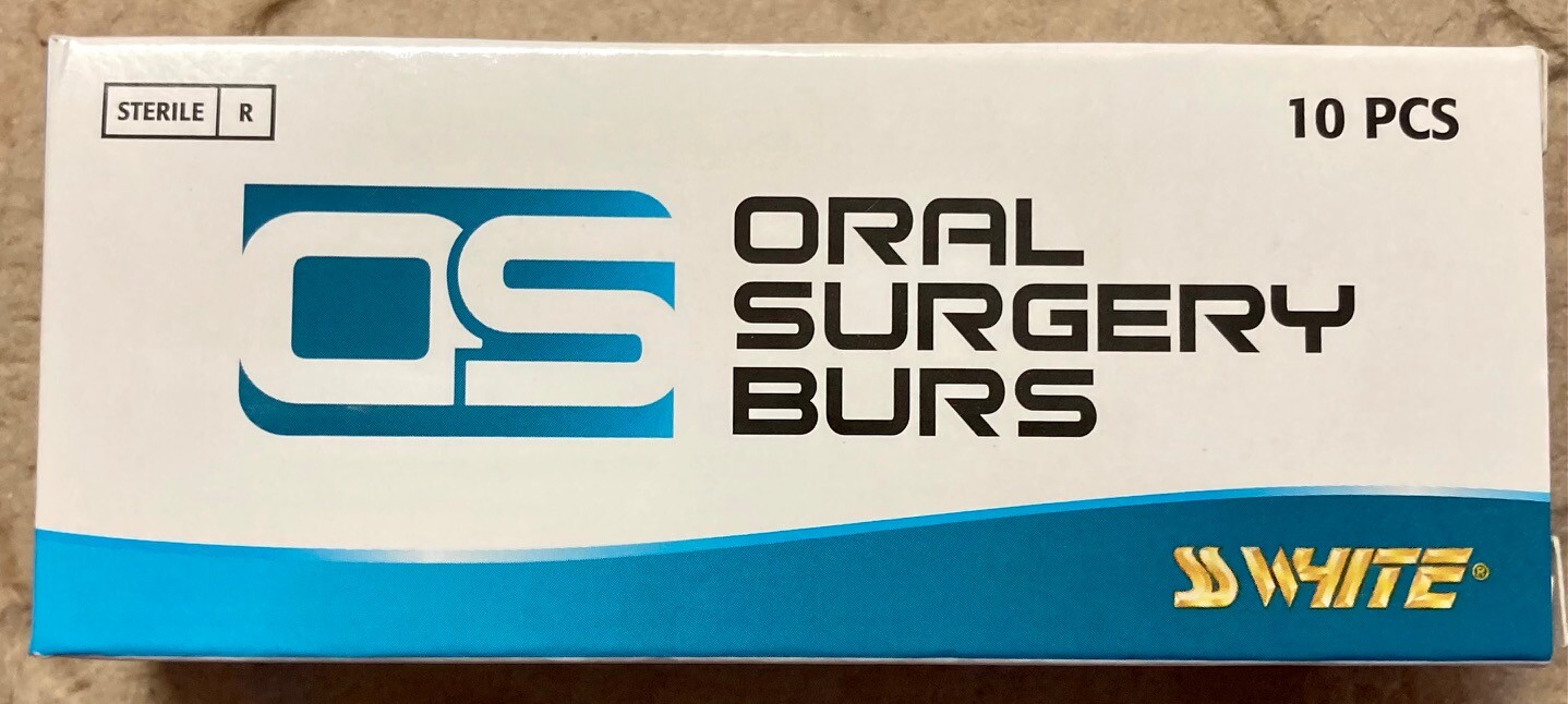 SS White 703 Bur J-Notch 44.5mm #30005 Box of ten Burs Oral Surgery