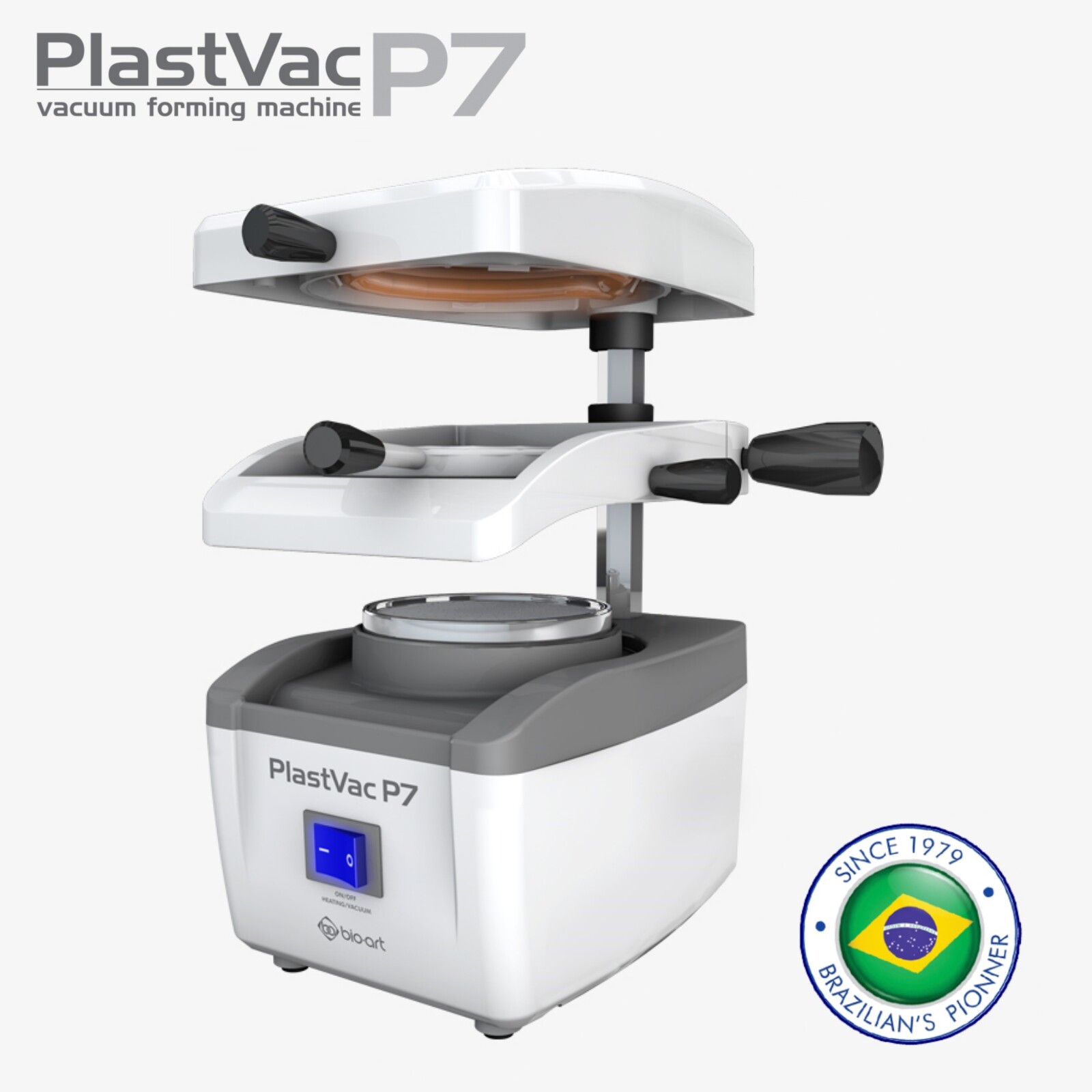 BIOART Dental Vacuum Forming Machine Heat Thermoforming w/ Plates Made in Brazil