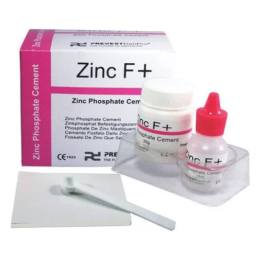 PREVEST DENPRO zinc Phosphate Cement – Zinc F+ Powder & Liquid Kit..