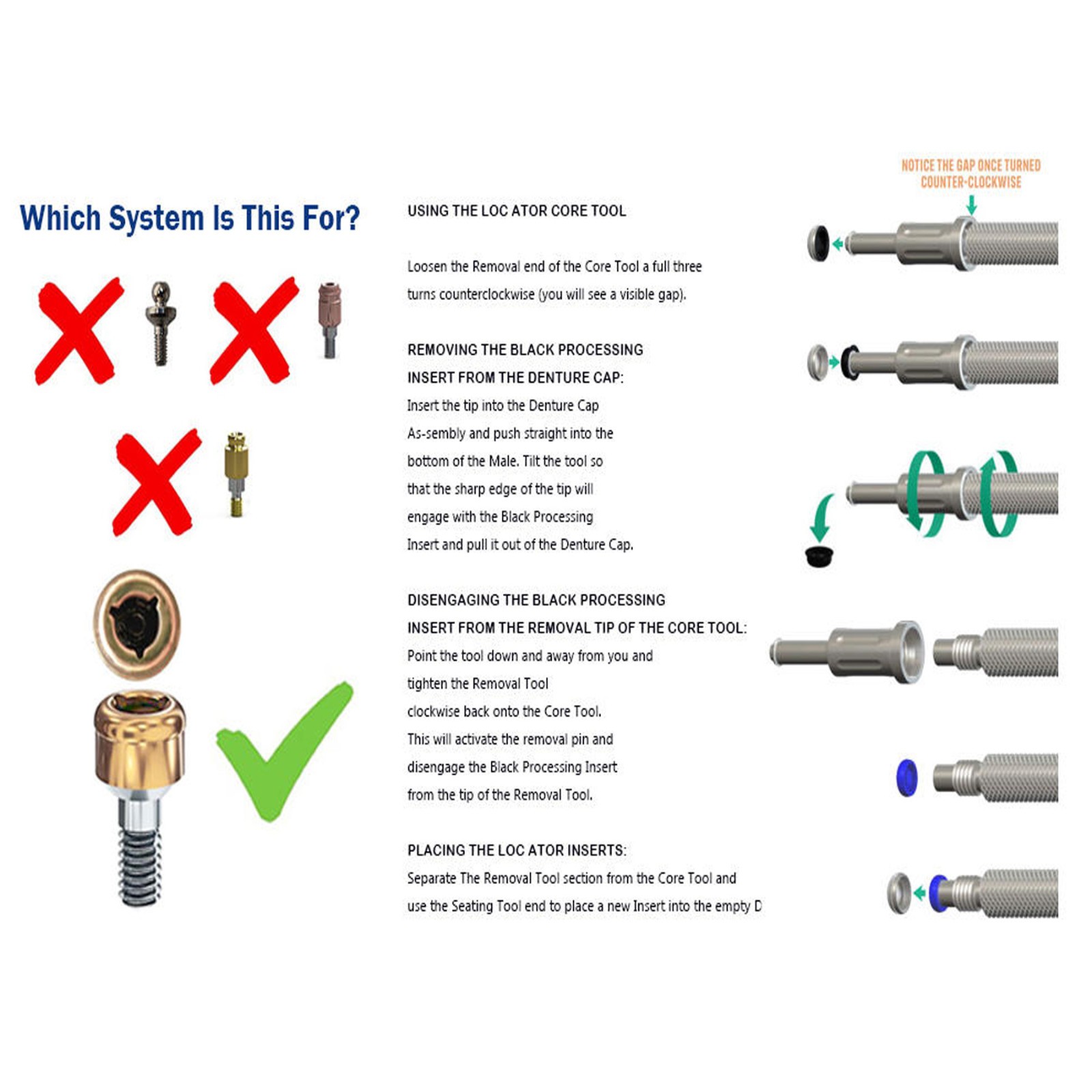US Locator Abutment Anchor Internal Hex BioHorizons Compatible Tapered 3.5/4.5mm