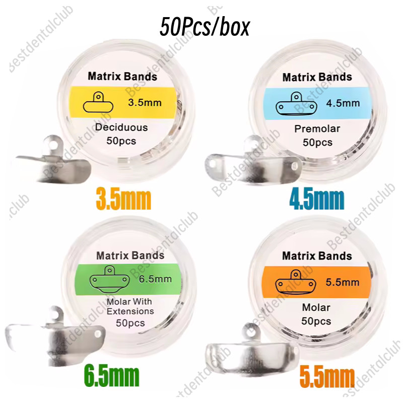 Dental Matrix Bands Palodent V3 Style Sectional Contoured Matrices 50PCS