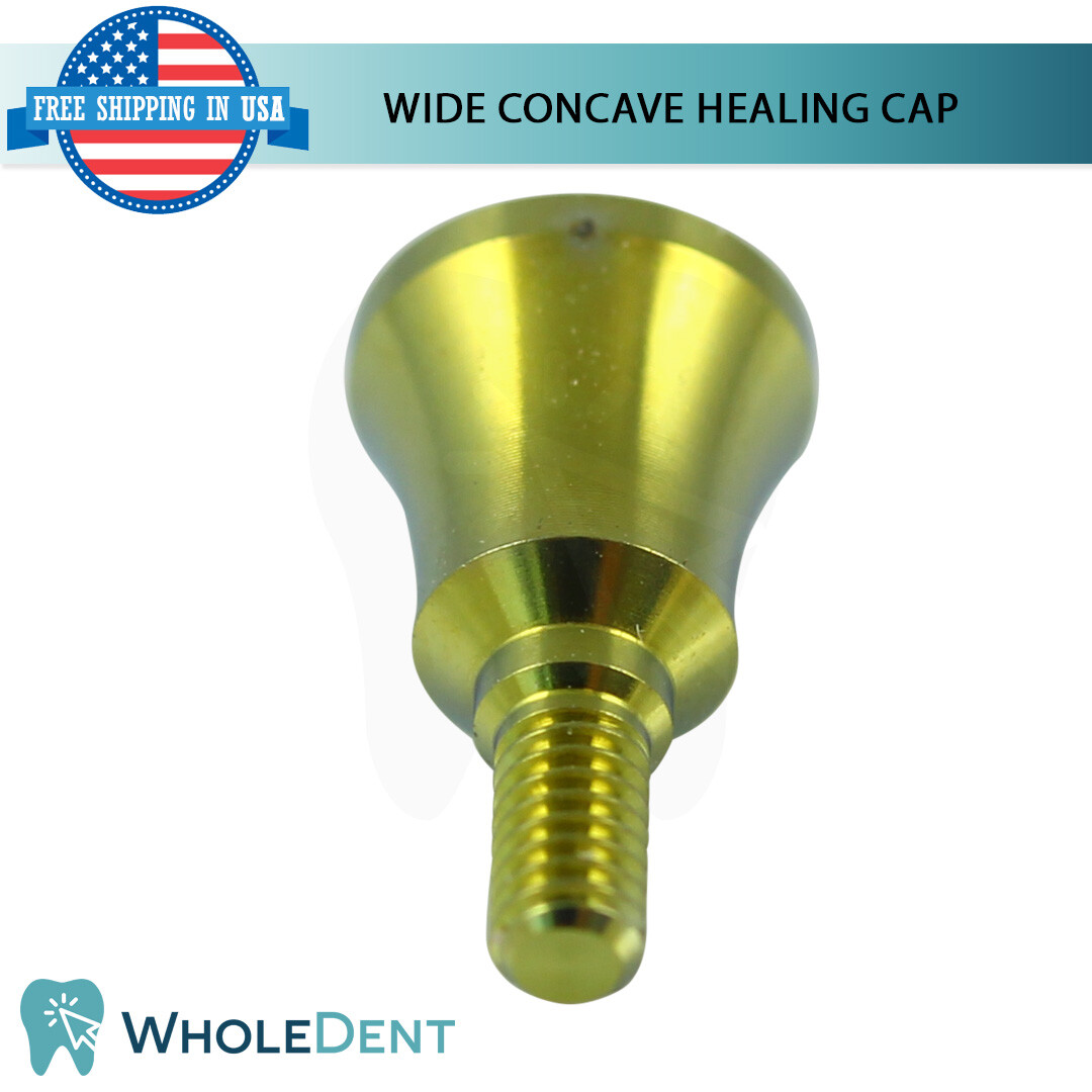 X1 Dental Concave Anatomic Healing Cap Ø5.5mm Titanium Abutment Int Hex 2.42