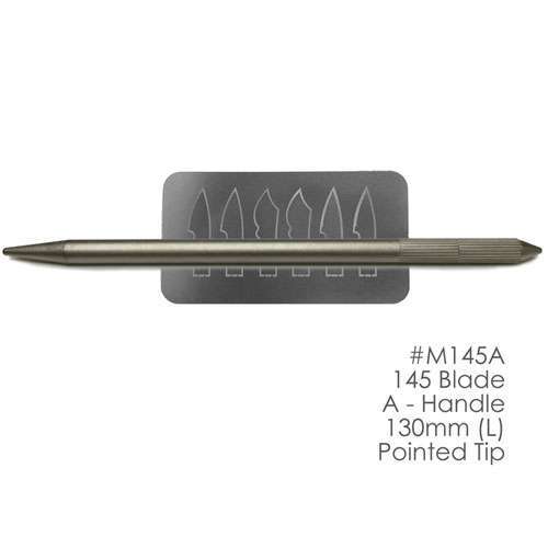 BesQual Porcelain Instrument Blade Set (6) #M145 with A – Handle 130mm, Pointed