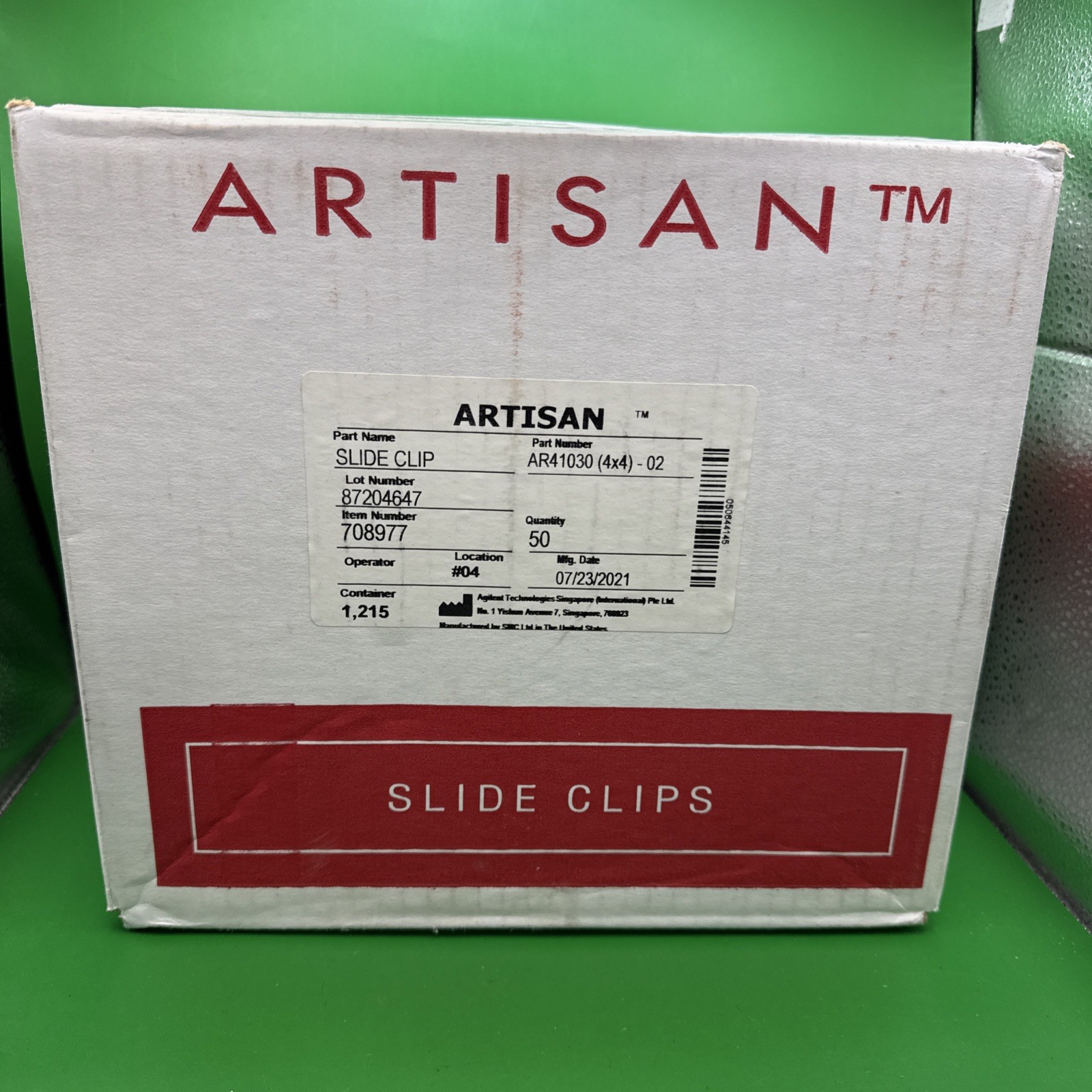 (50) AGILENT Artisan Histological Slide Clips AR41030(4×4)-02