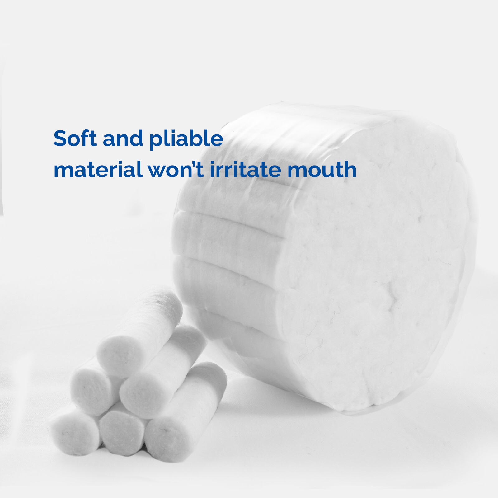 JMU Dental Disposable Cotton Rolls 1”/1.5” High Absorbent Mouth Cotton Rolls
