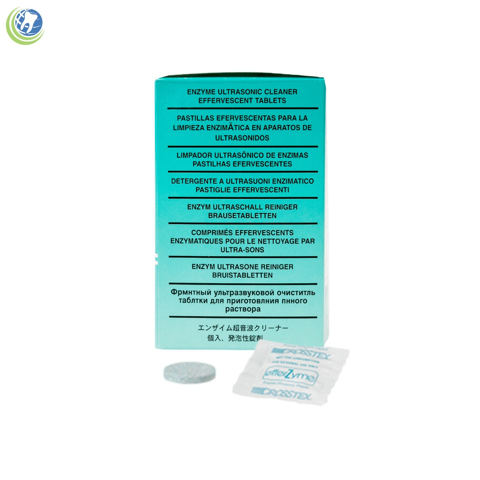 Dental Crosstex Efferzyme Ultrasonic Evacuation Bio Enzymatic Cleaner 52ct/Box