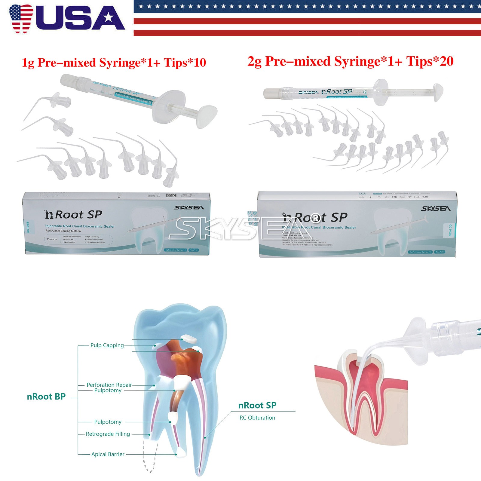 nRoot SP Dental Endo Filling Bioceramic Root Canal Sealing Material