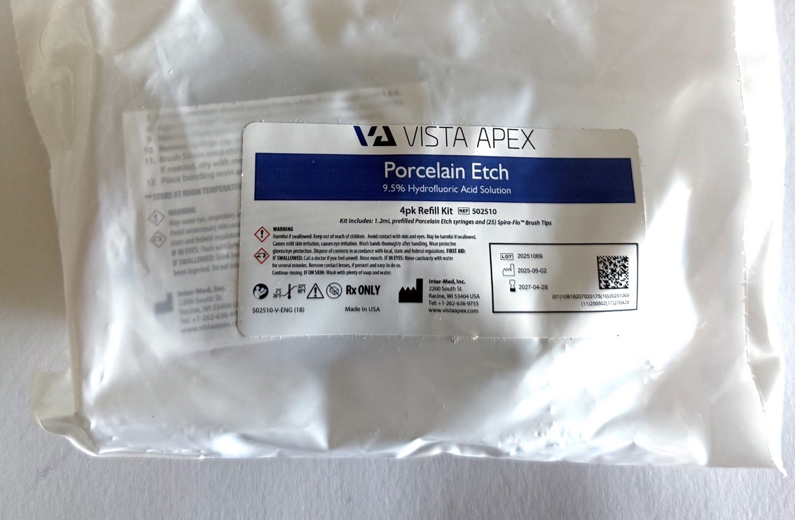 VISTA APEX Porcelain Etch