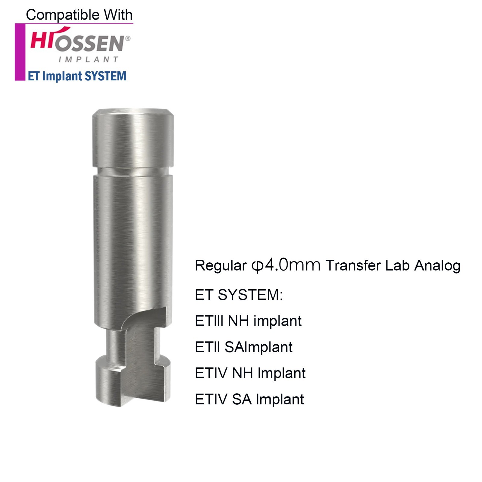 US Dental Hiossen Osstem M/R Transfer lmpression Coping Open/Closed Tray Analog