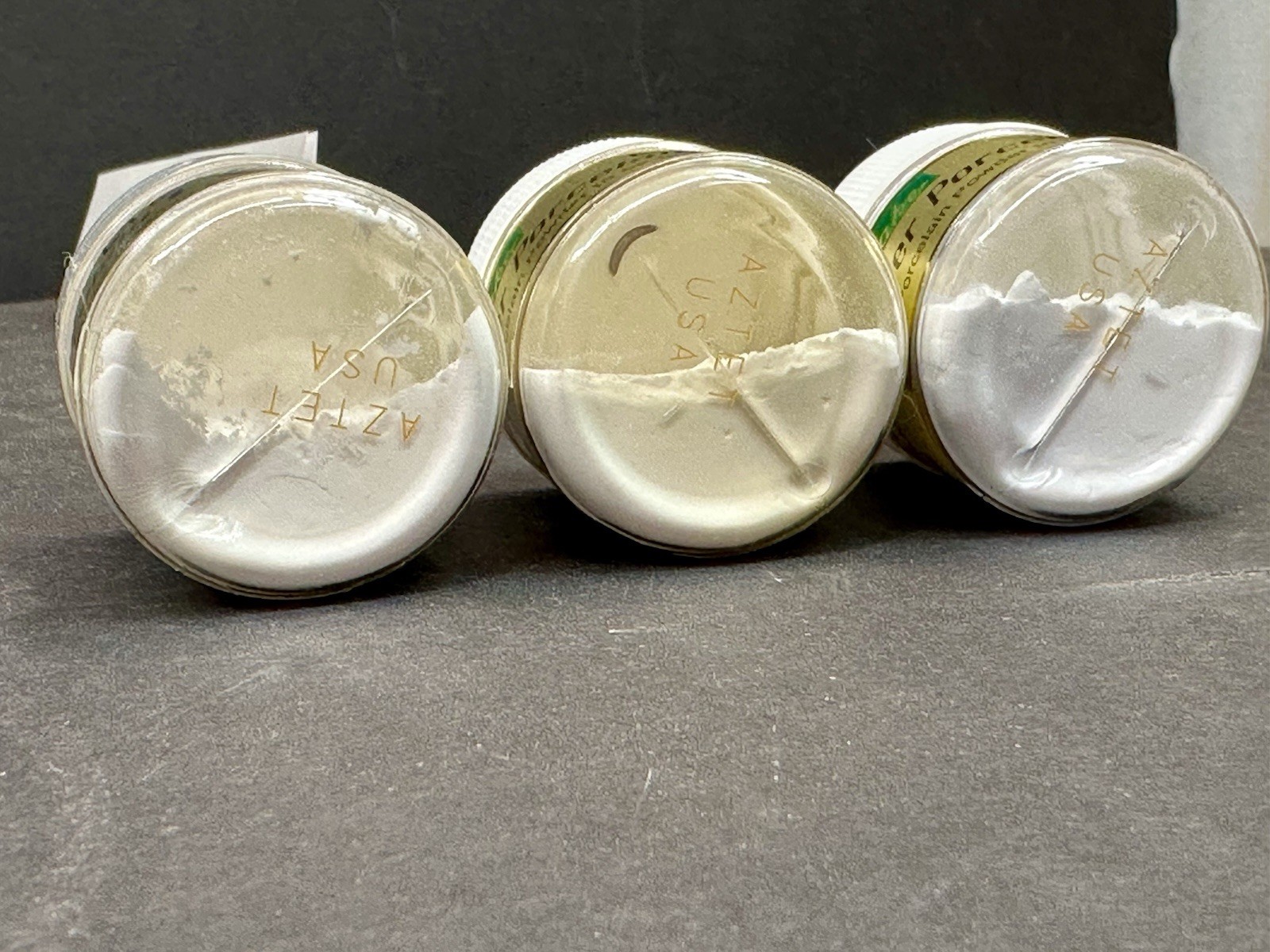 Noritake EX-3 Super Porcelain Powder Luster Metal Powder 7 Jar Case Set (2 open)