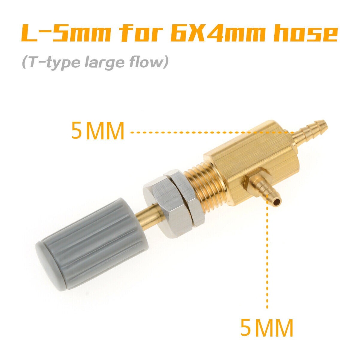 4Pcs/6Pcs Dental Regulator Control Water Valve T-Shape 5mm for Dental Chair