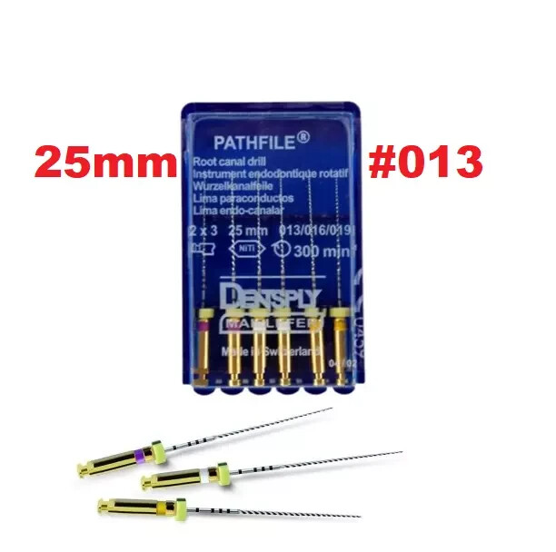 Dentsply Maillefer PathFile Root Canal Rotary Files 25mm All Sizes – 6Files/pk