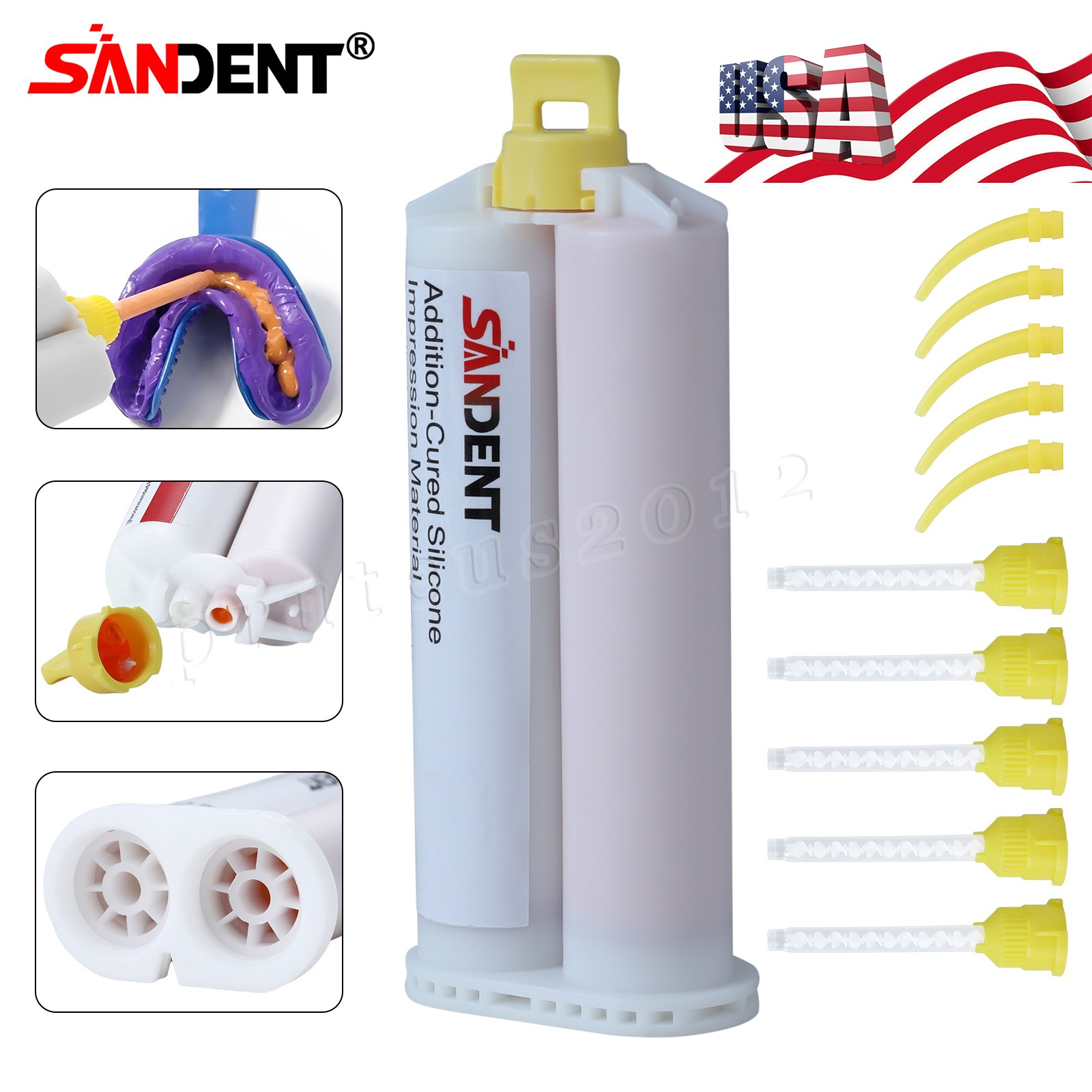 4 x Light Body Regular Set Dental Vinyl Polysiloxane Impression Material VPS PVS