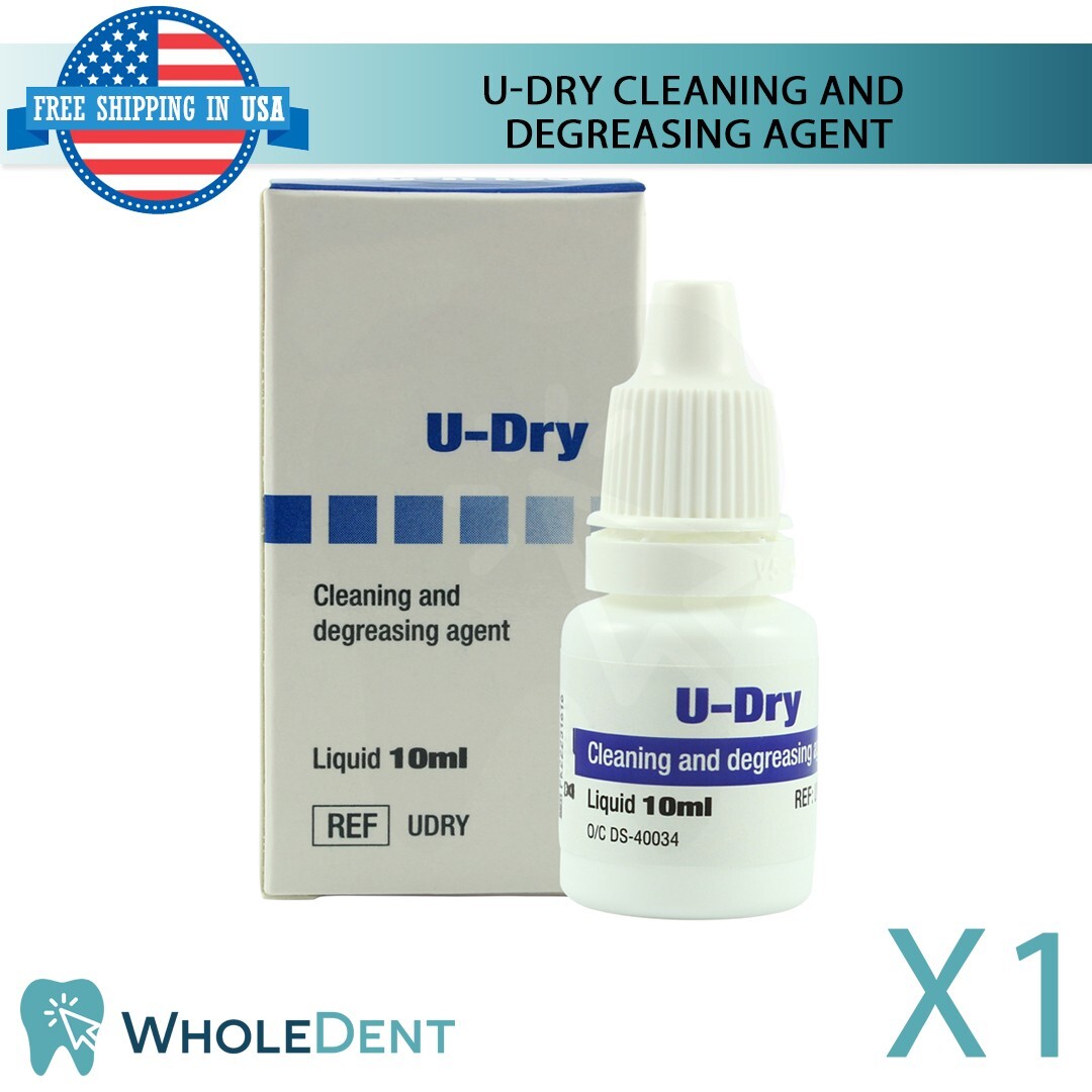 U-Dry Cleaning and Degreasing Agent 10ml Eliminate Moisture Surface Dental Lab