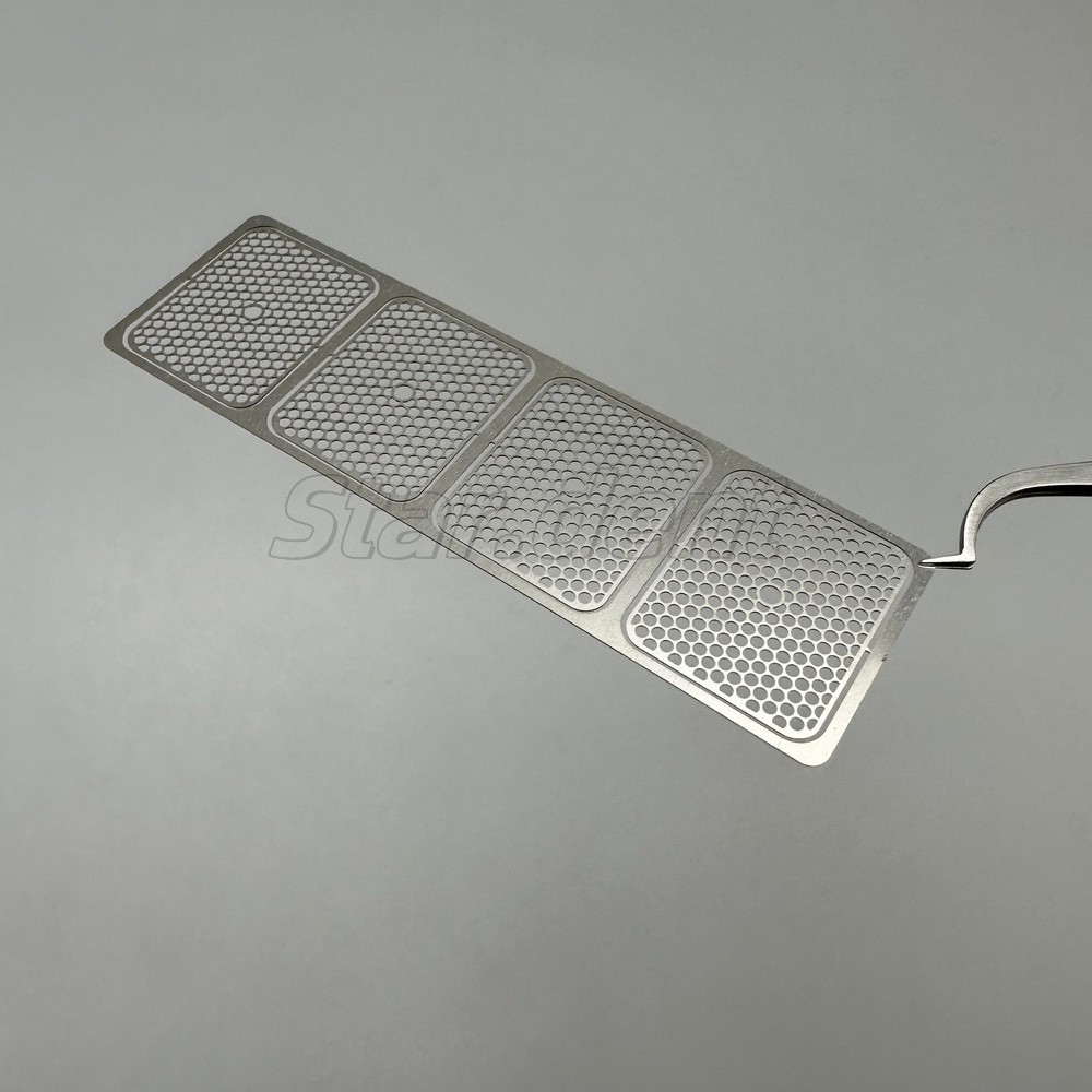 Dental Fixture Titanium Barrier Membrane Mesh Plates GBR Flexible Safety 2in1