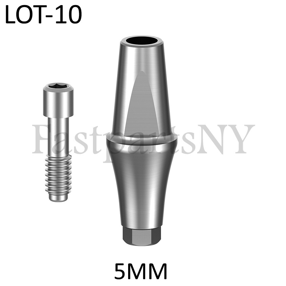lot x 10 Straight Abutment Megagen AnyRidge D 5 mm conical compatible 5 mm