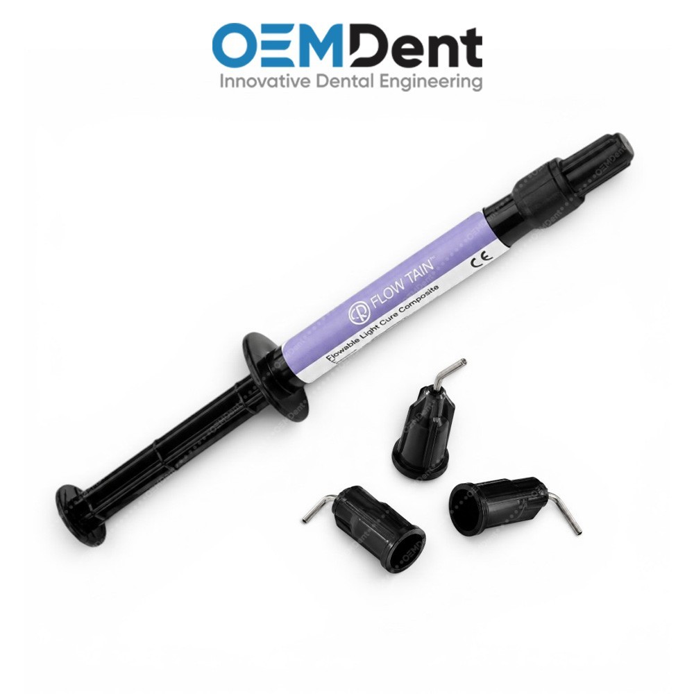 Reliance Flow Tain Light Cure Composite 1.5g Syringe Regular Viscosity USA