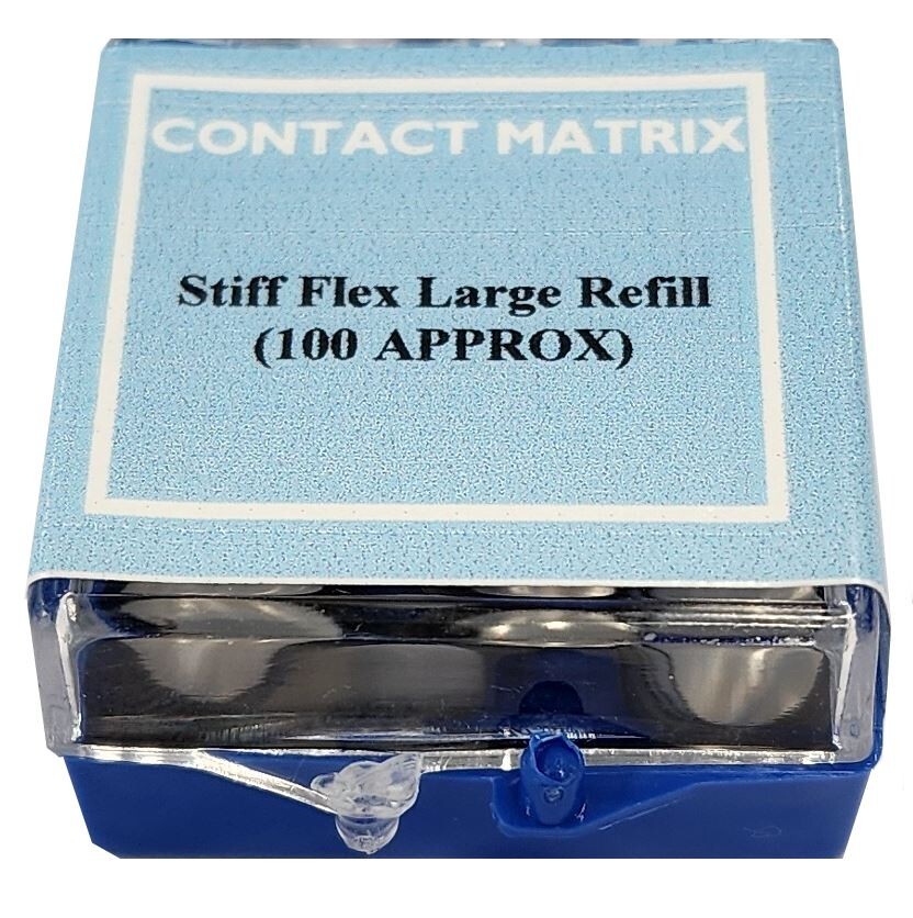 *100-Pack* Danville Zest Dental Contact Matrix Stiff Flex Large Refill 90071