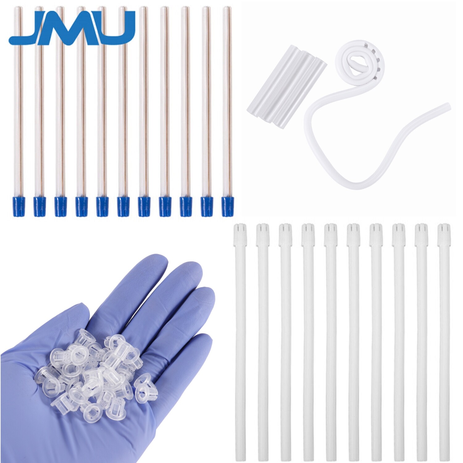 JMU 100pcs Dental Saliva Ejector Disposable Suction Tips Saliva Ejector Screen