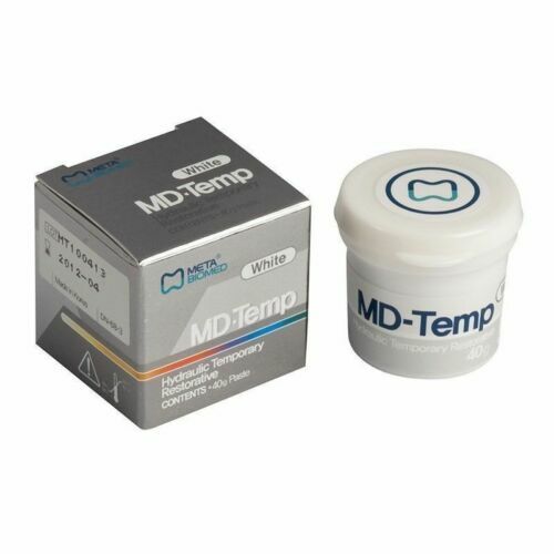 2X MD-Temp Plus Temporary Restorative Material White Jar/40gm (Meta-Biomed)FSHIP