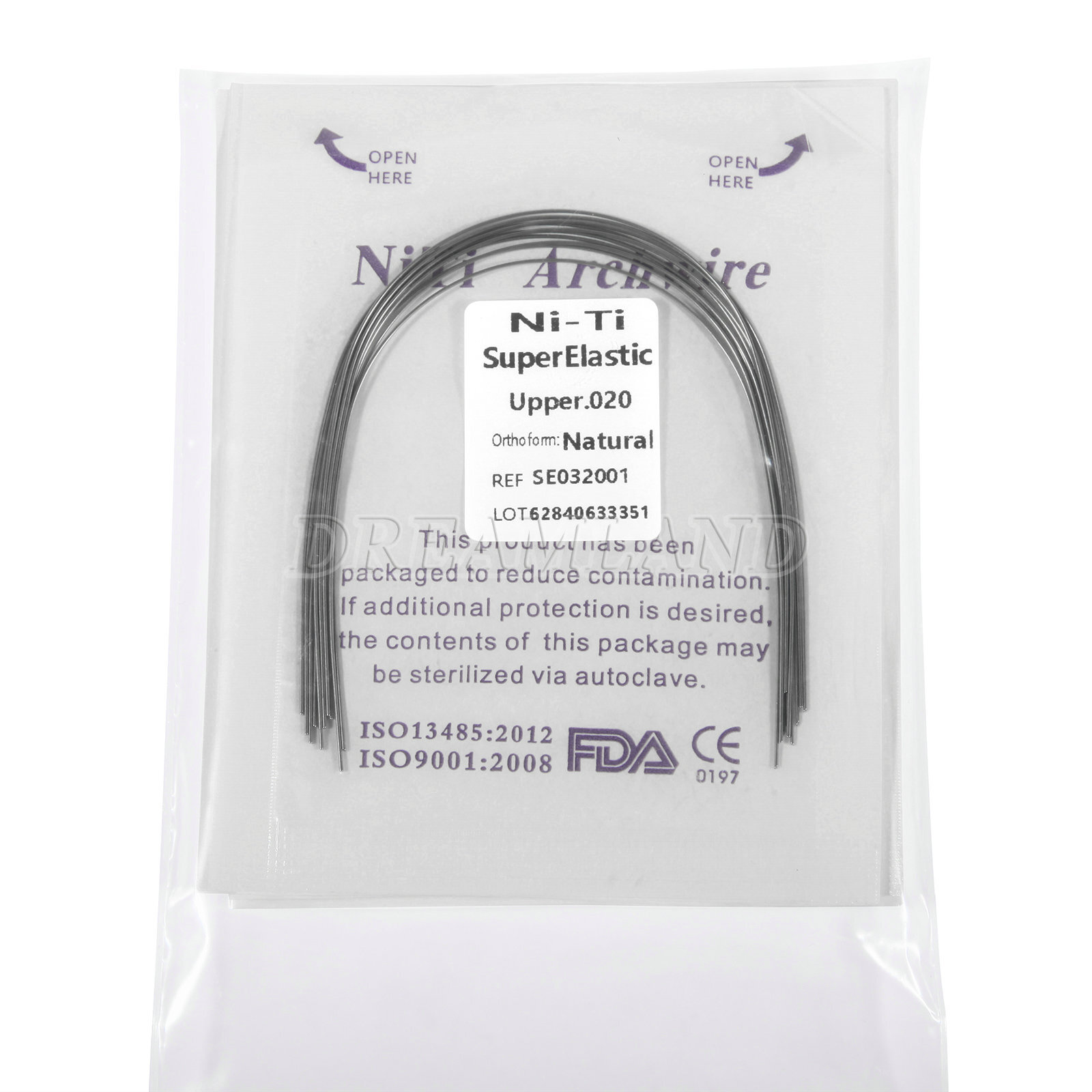 Orthodontic Niti Arch Wire Super Elastic Natural Nature Form Round choose